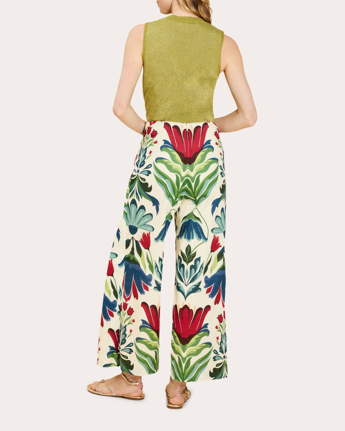 Chloe Floral Buckle Wrap Pants