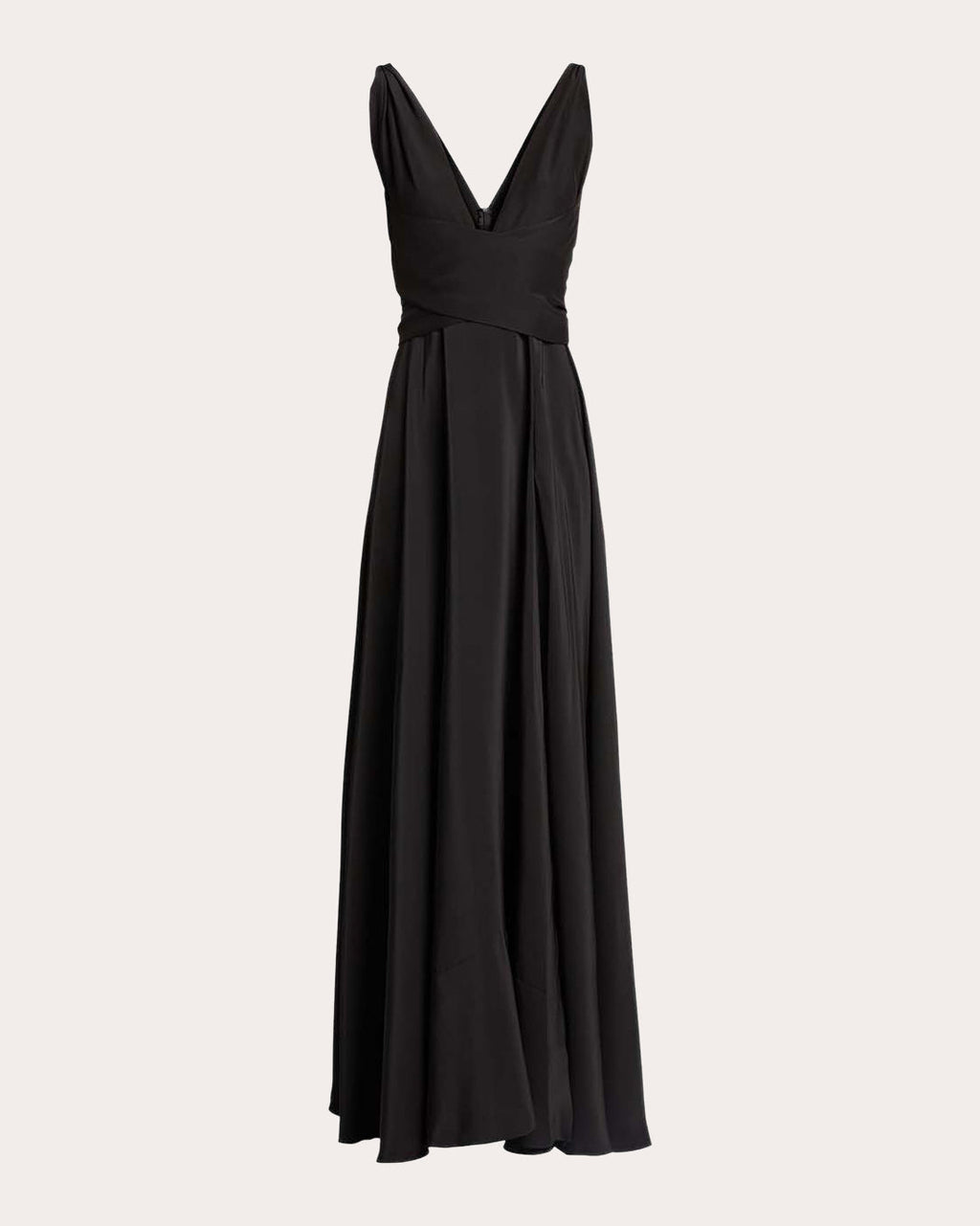 Cirrus Silk Charmeuse Belted Gown