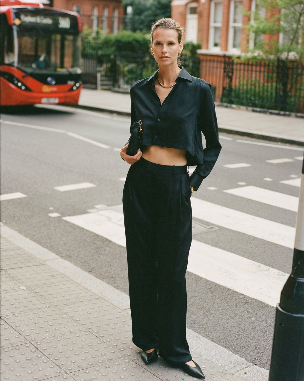 Rampling Satin Tencel™ Wide-Leg Trousers