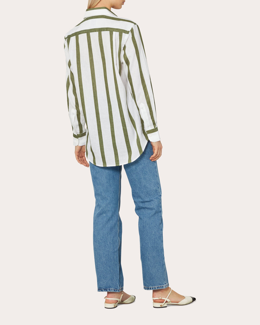 The Boyfriend Stripe Linen Cotton Shirt