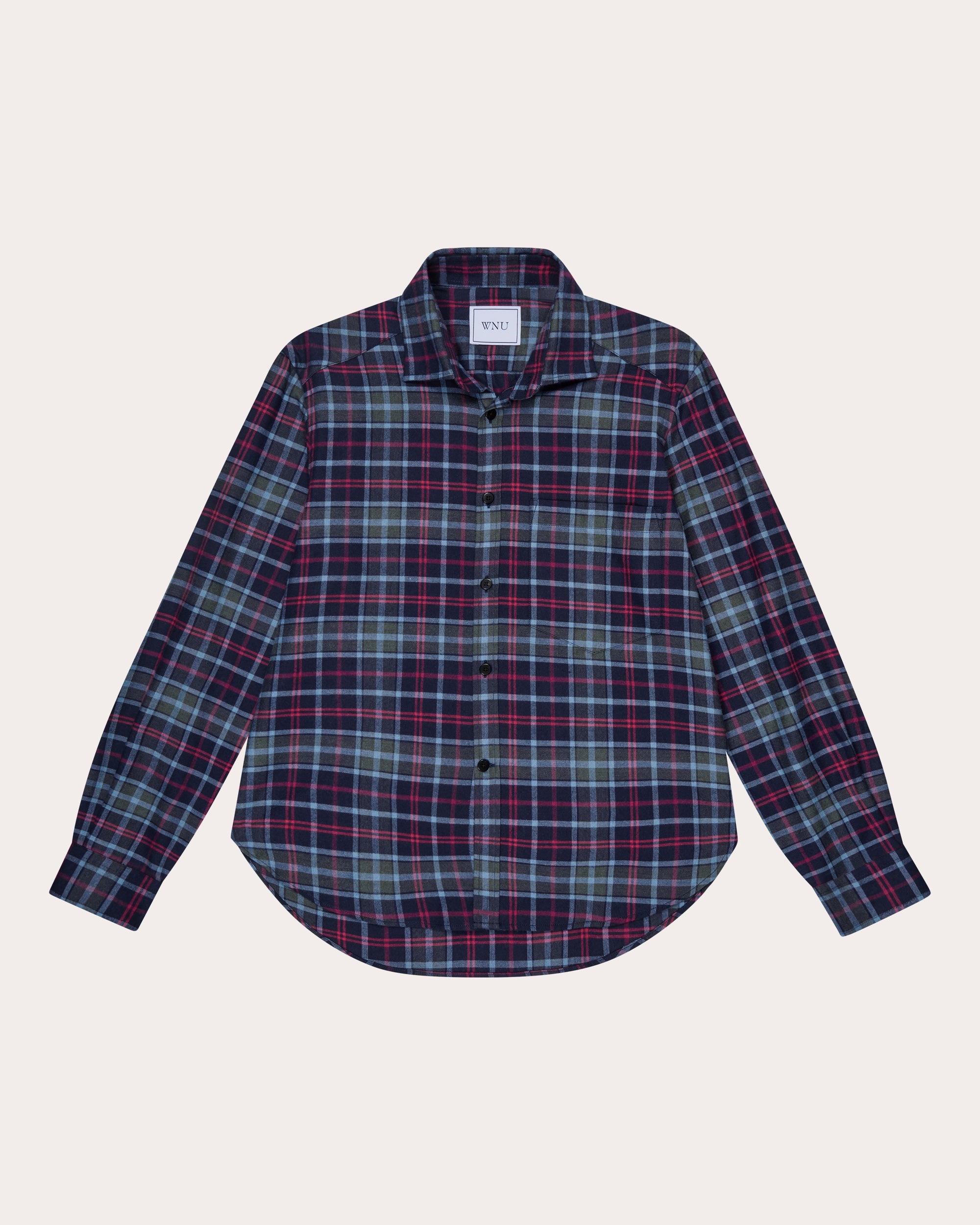The Classic Brushed Plaid Cotton Wool Shirt