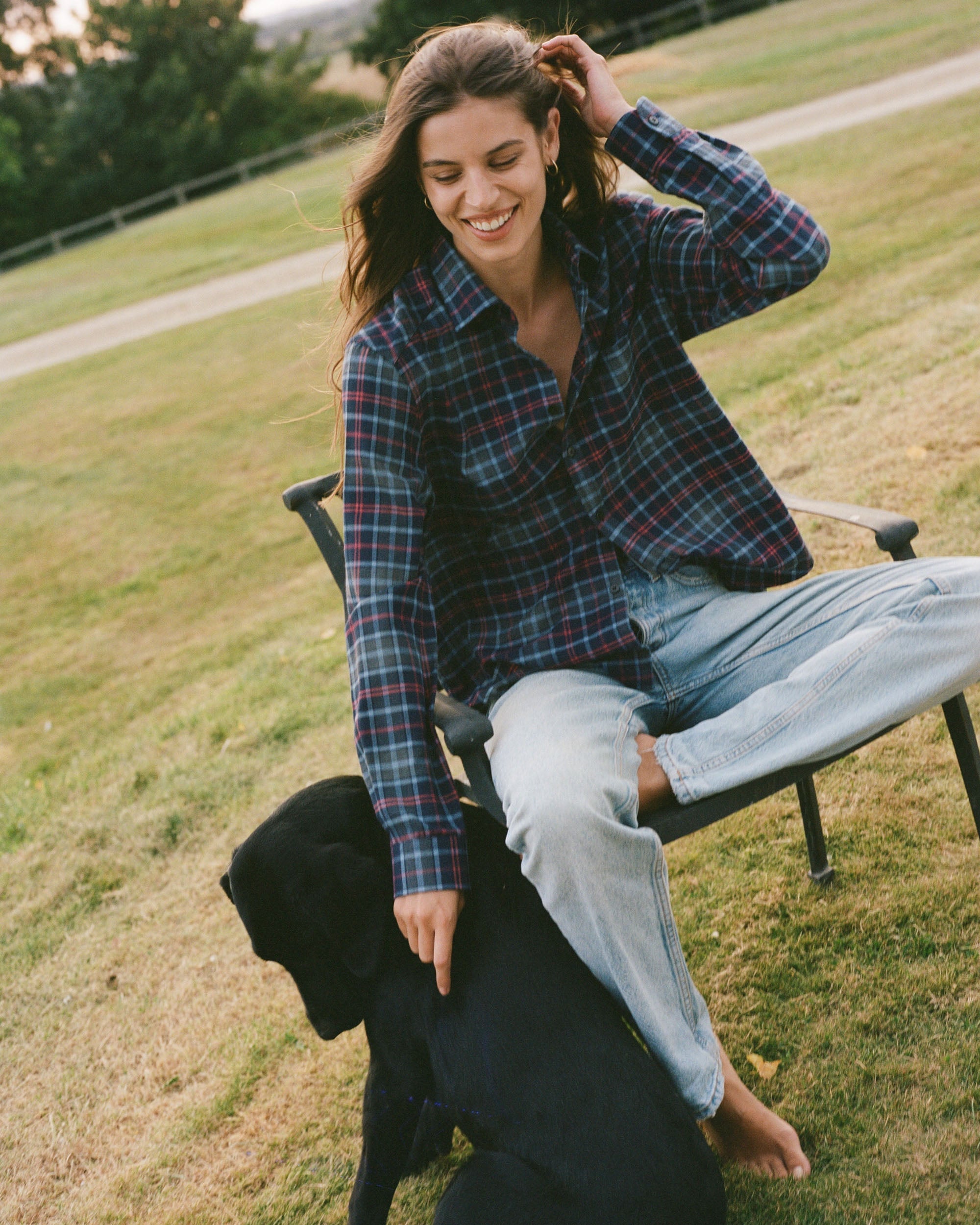 The Classic Brushed Plaid Cotton Wool Shirt