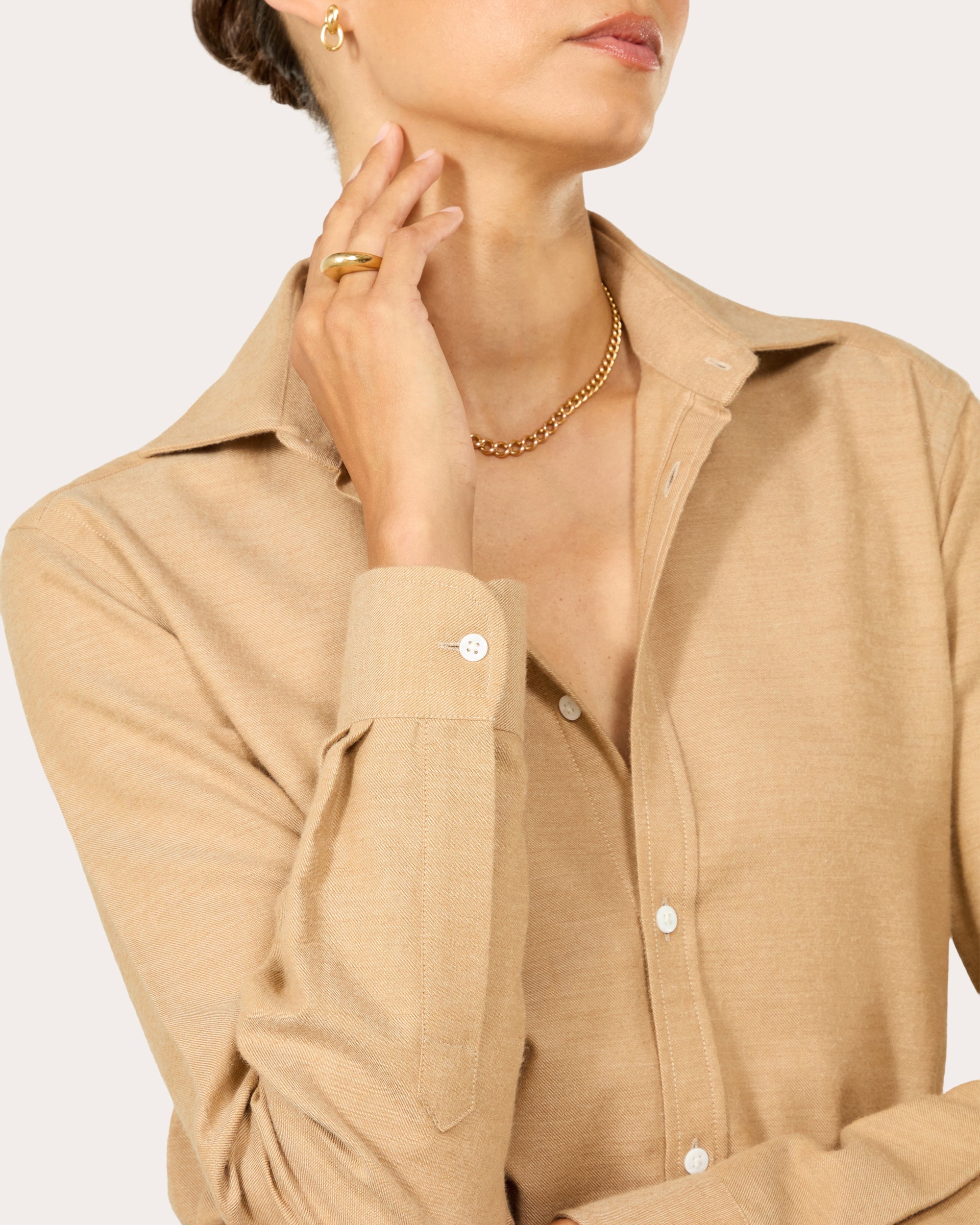 The Classic Brushed Cotton Wool Shirt
