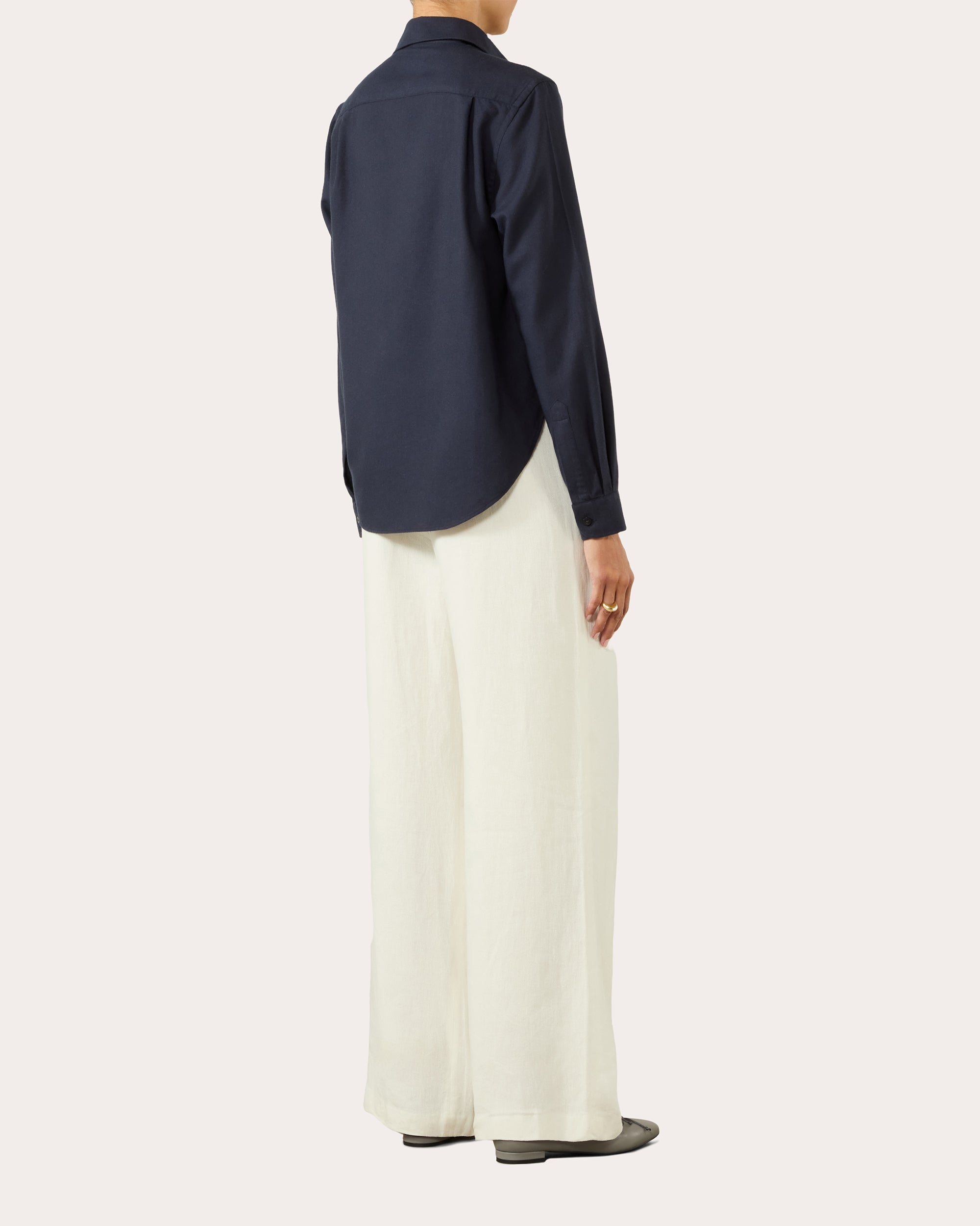 The Classic Brushed Cotton Wool Shirt