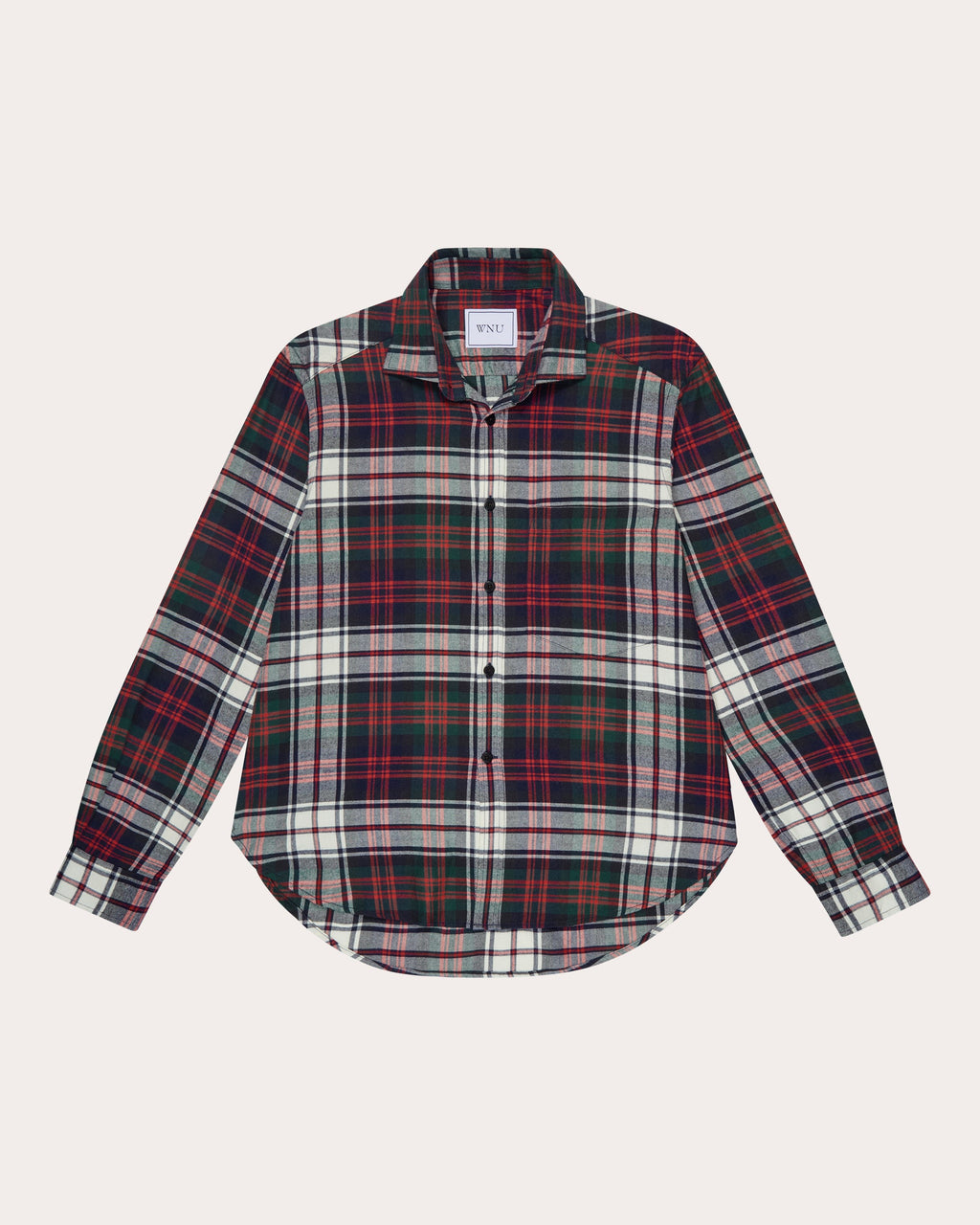 The Classic Brushed Plaid Cotton Wool Shirt