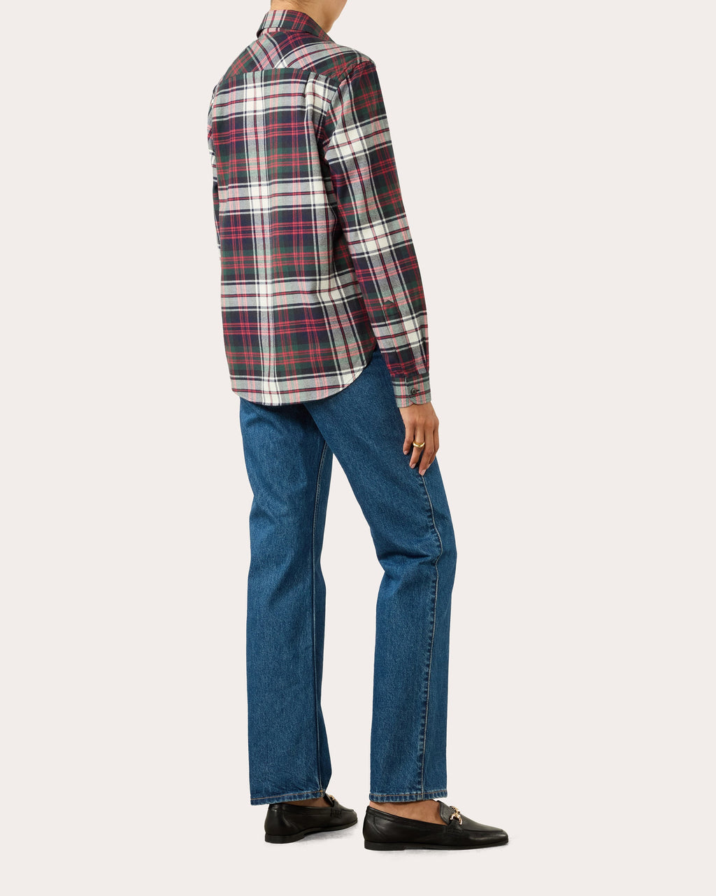 The Classic Brushed Plaid Cotton Wool Shirt