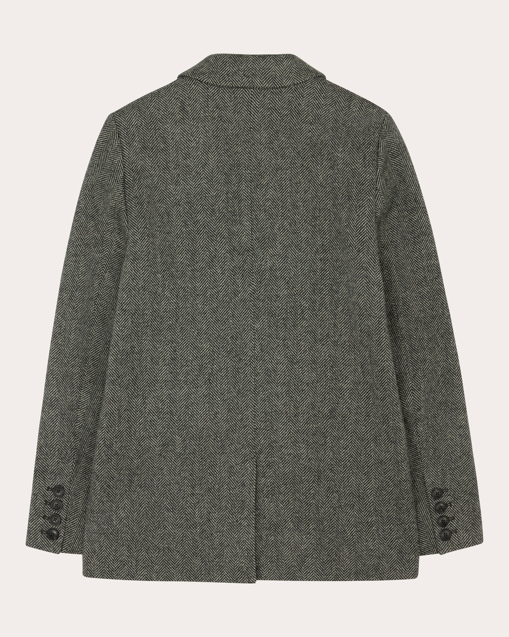 Hutton Herringbone Wool Single-Breasted Blazer