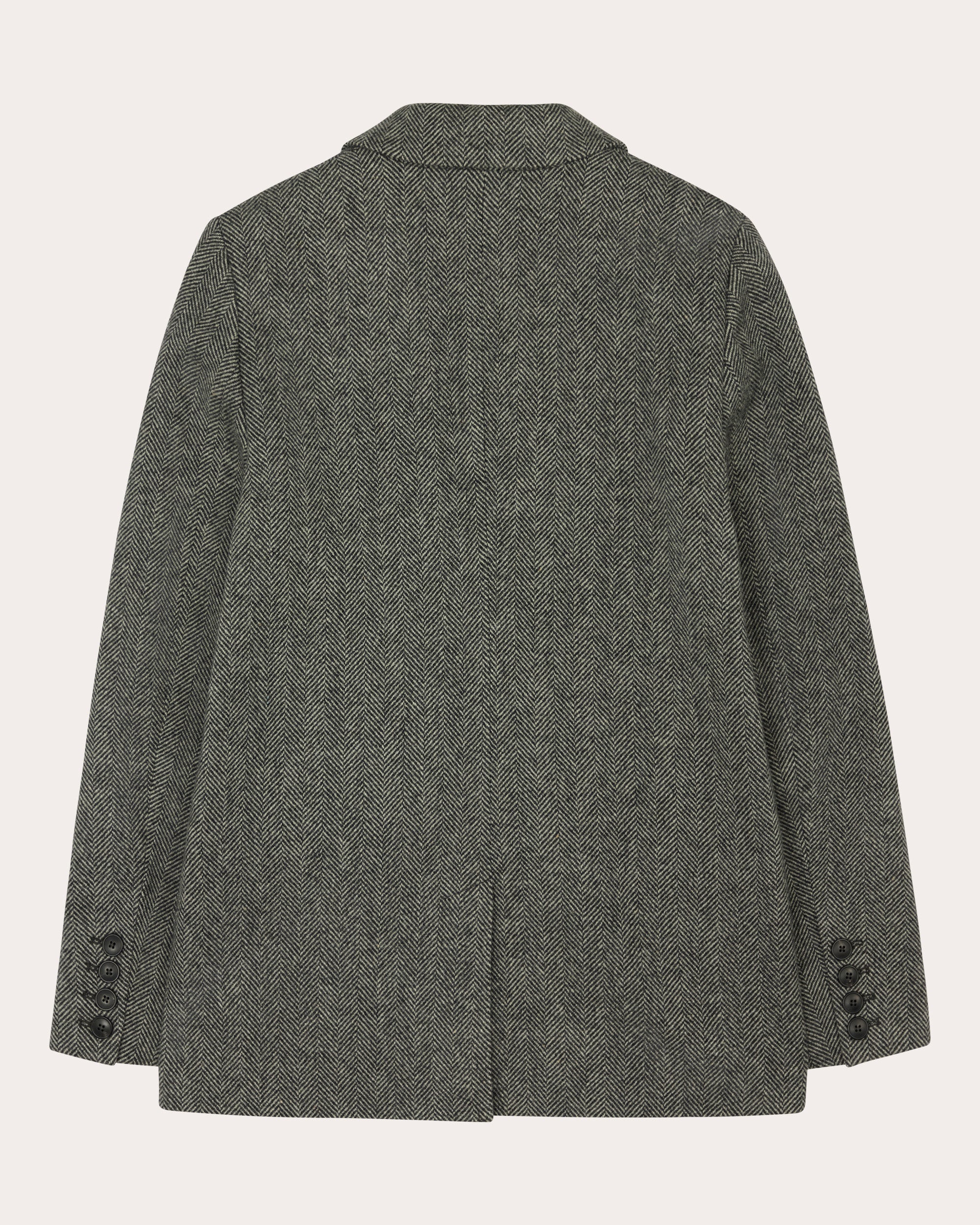 Hutton Herringbone Wool Single-Breasted Blazer