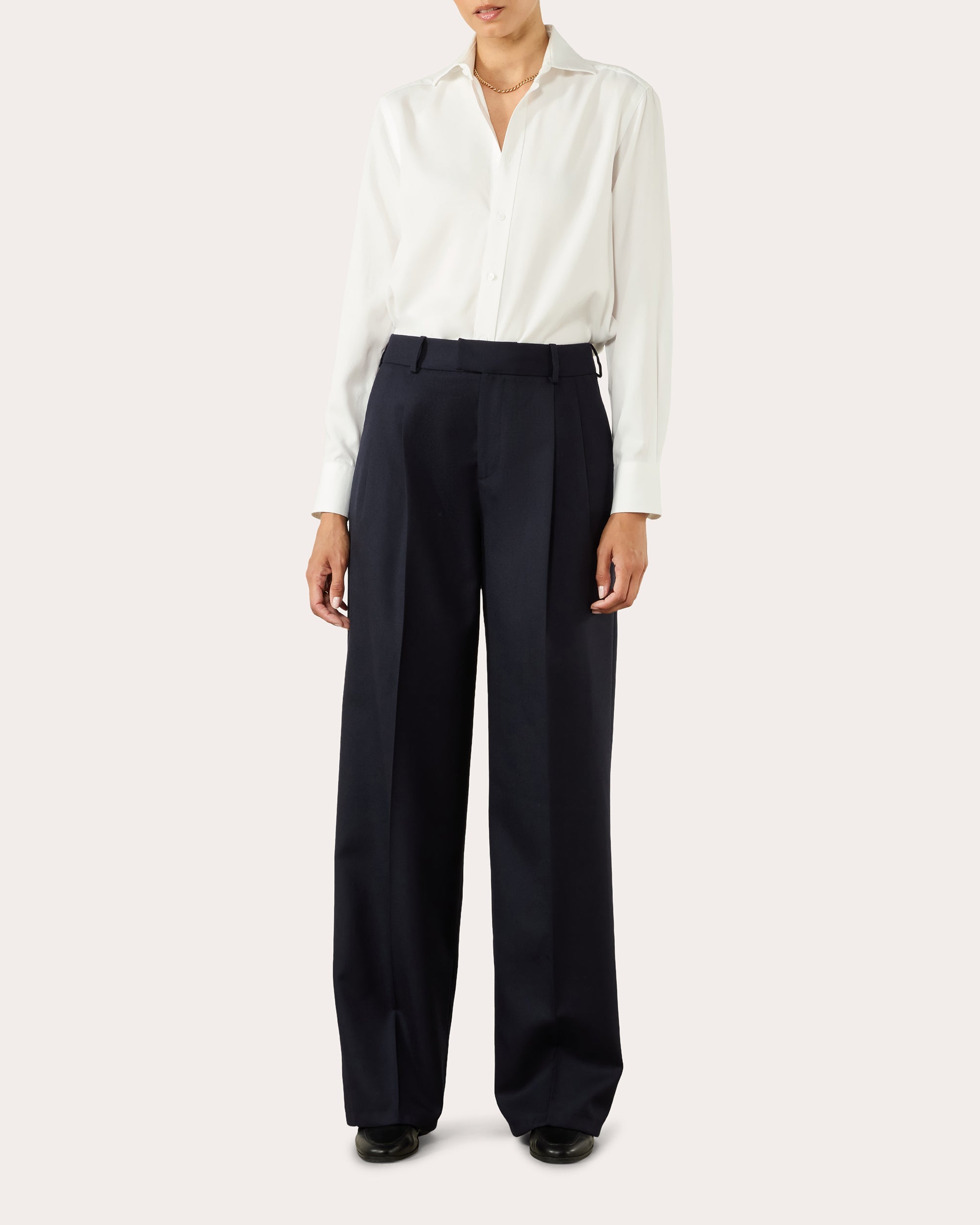 Rampling Wool Wide-Leg Trousers