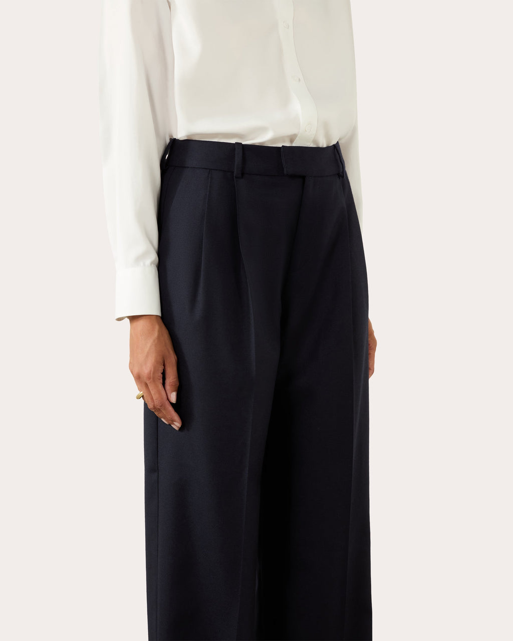 Rampling Wool Wide-Leg Trousers