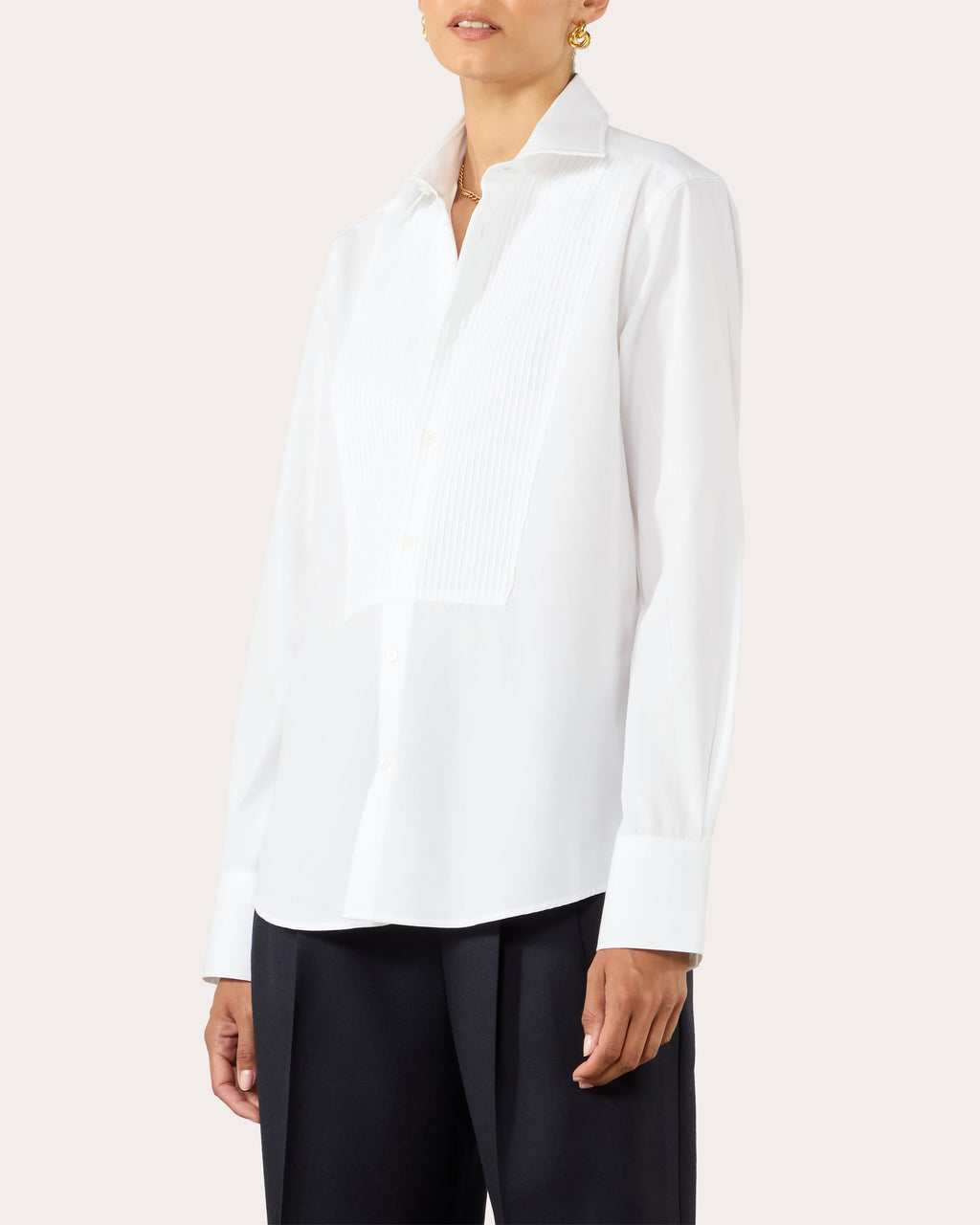 The Dress Organic Poplin Pintuck Shirt