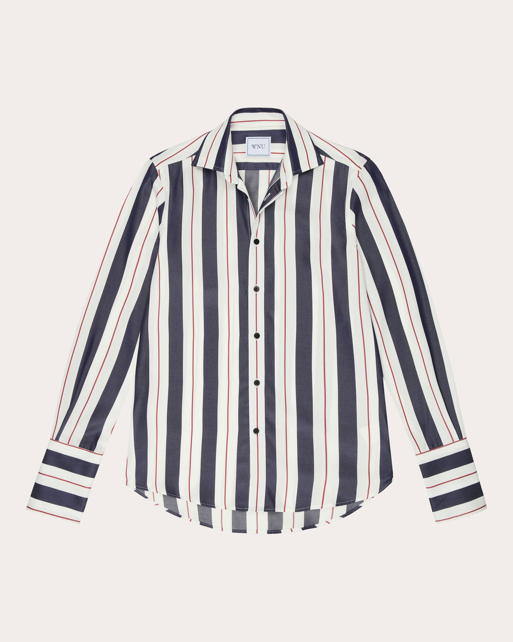 The Boyfriend Stripe Tencel™ Exaggerated Cuff Button-Up