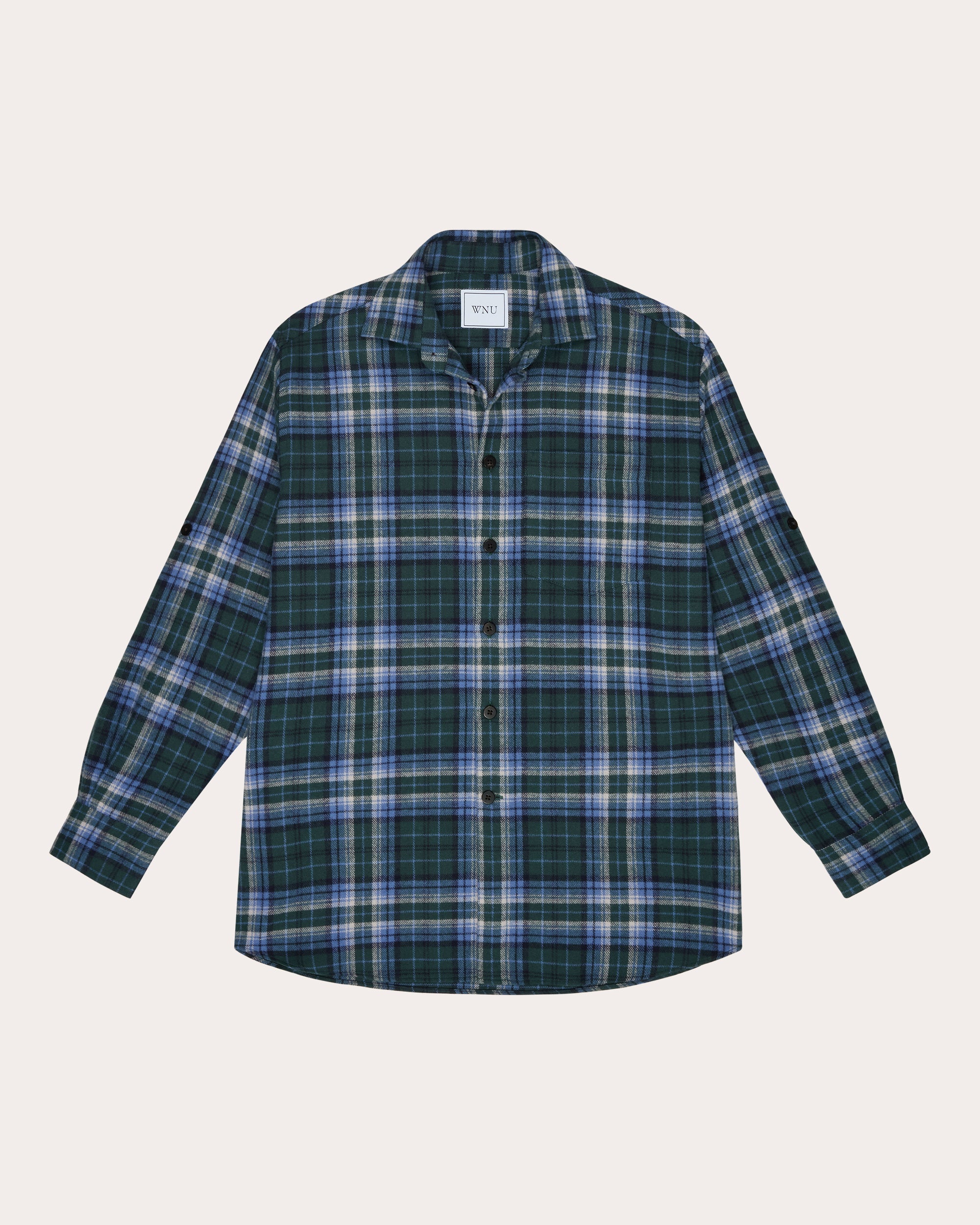 The Oversized Brushed Plaid Shirt