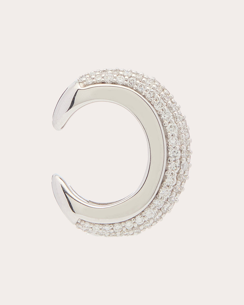 Diamond Pavé Luna Ear Cuff
