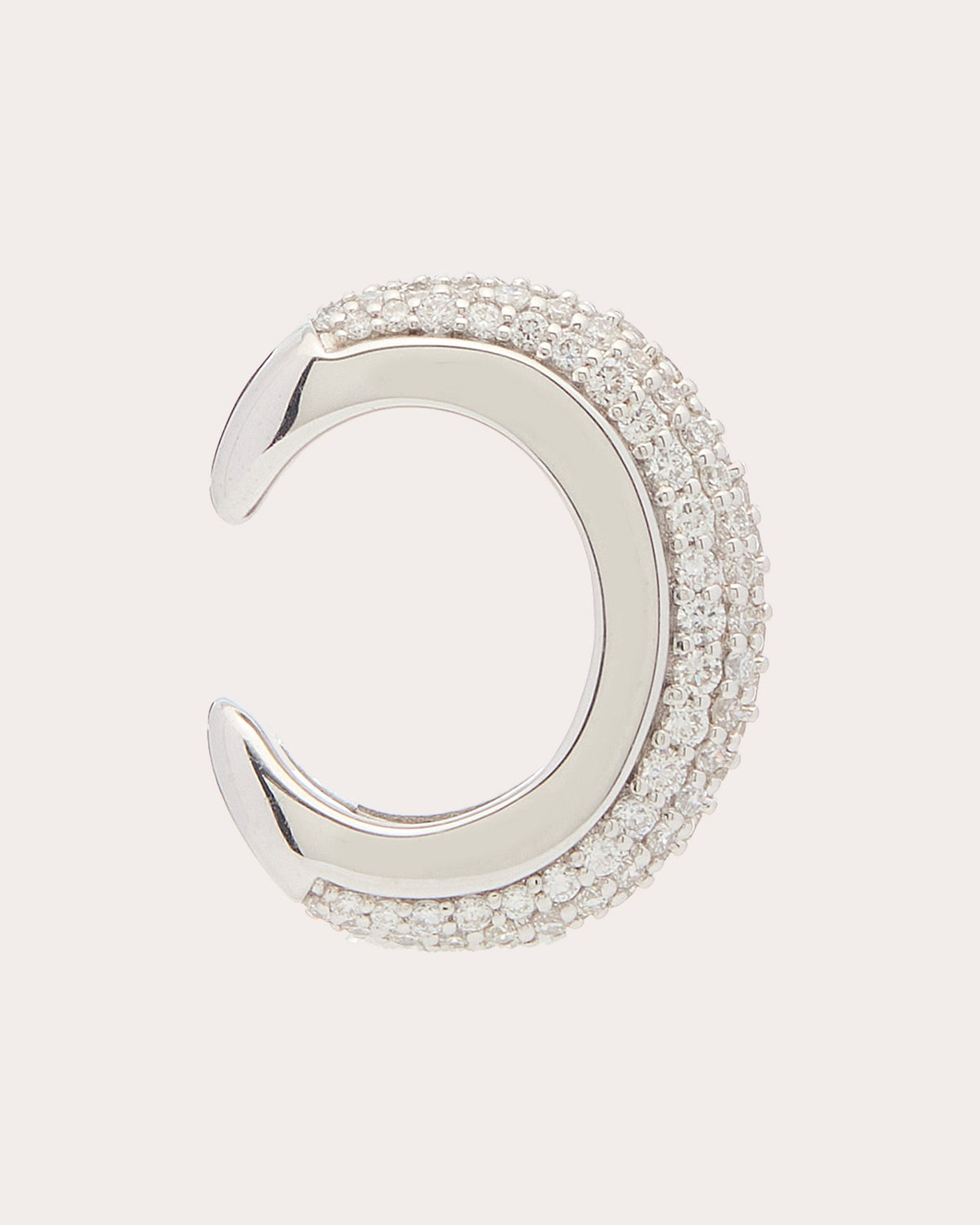 Diamond Pavé Luna Ear Cuff