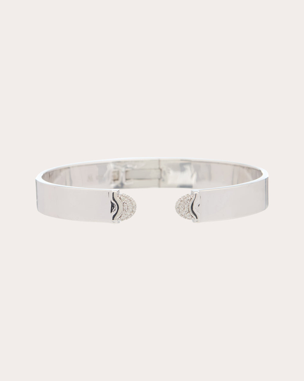 Diamond Pavé Doppia Luna Slim Cuff