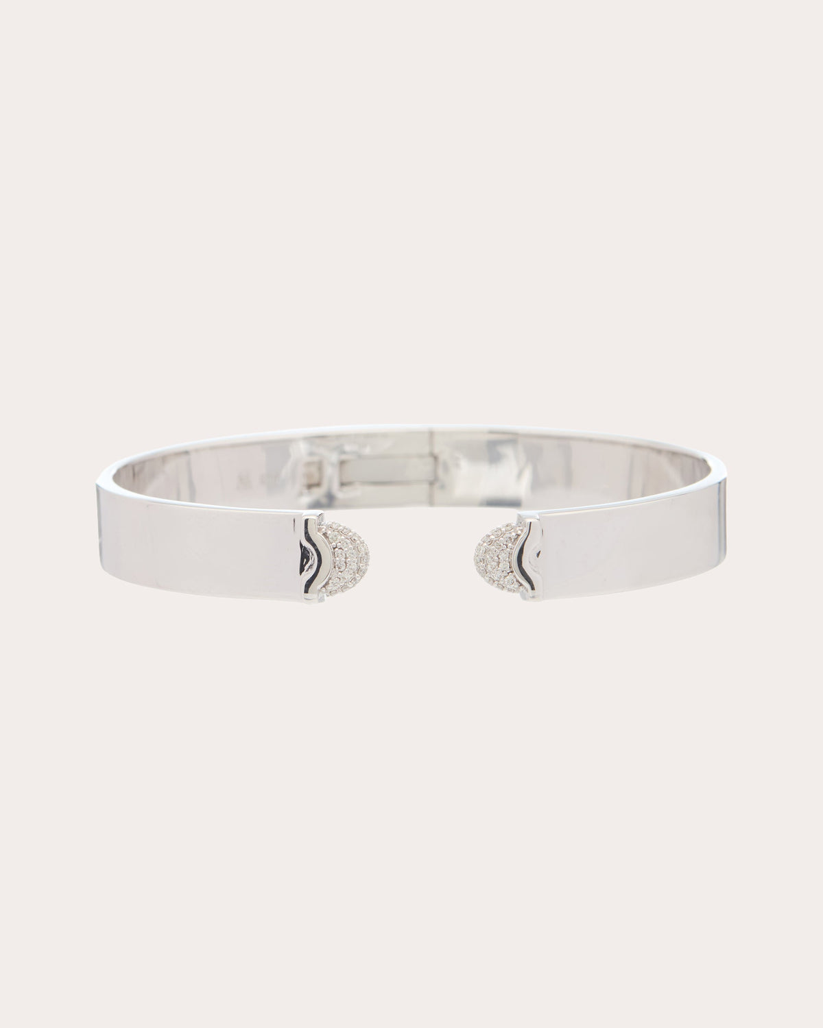 Diamond Pavé Doppia Luna Slim Cuff