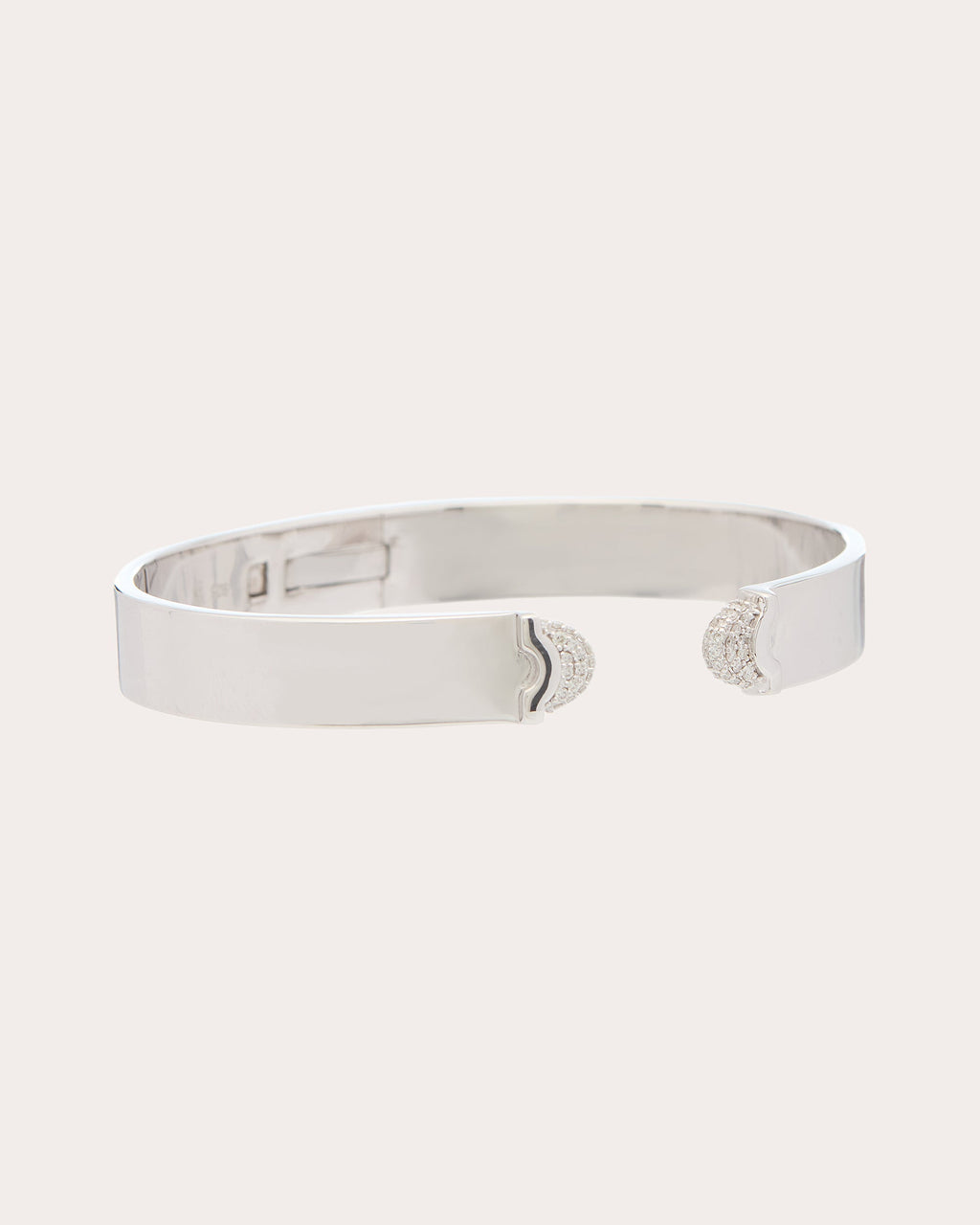 Diamond Pavé Doppia Luna Slim Cuff