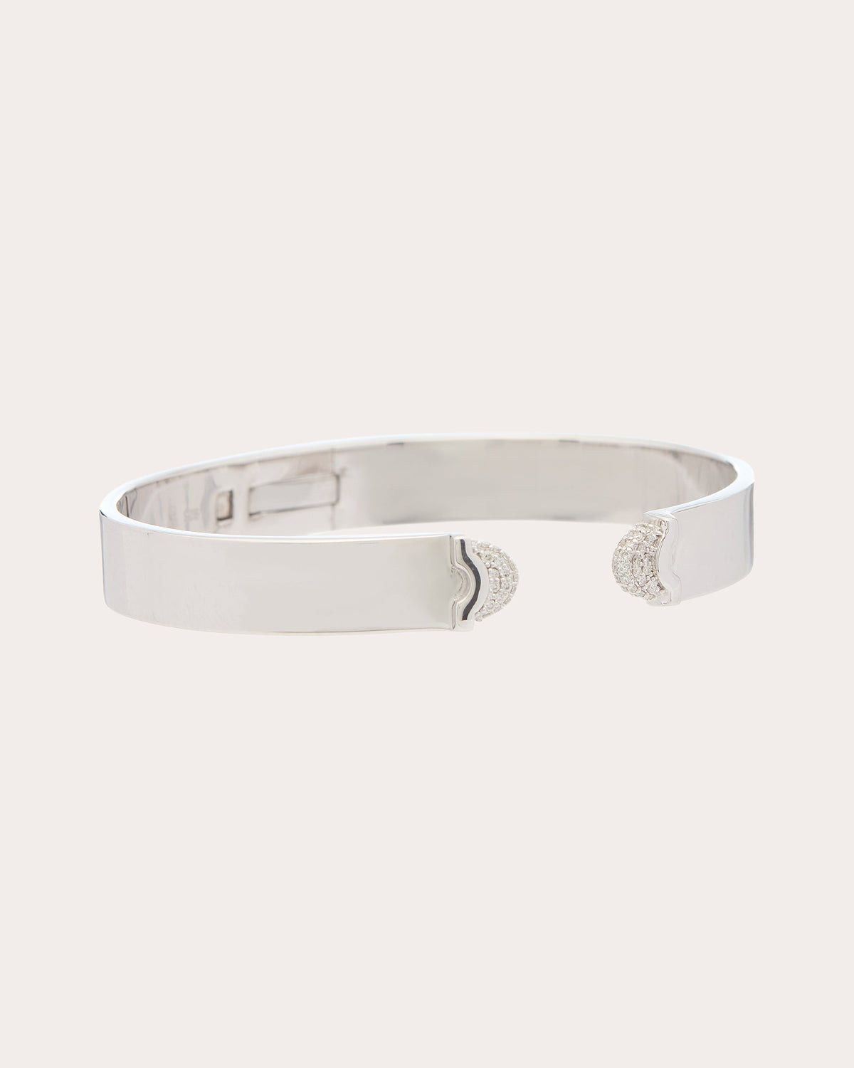 Diamond Pavé Doppia Luna Slim Cuff