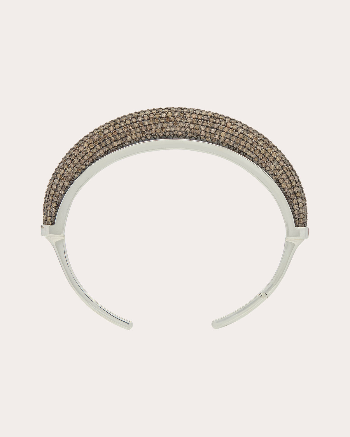 Brown Diamond Pavé Luna Cuff