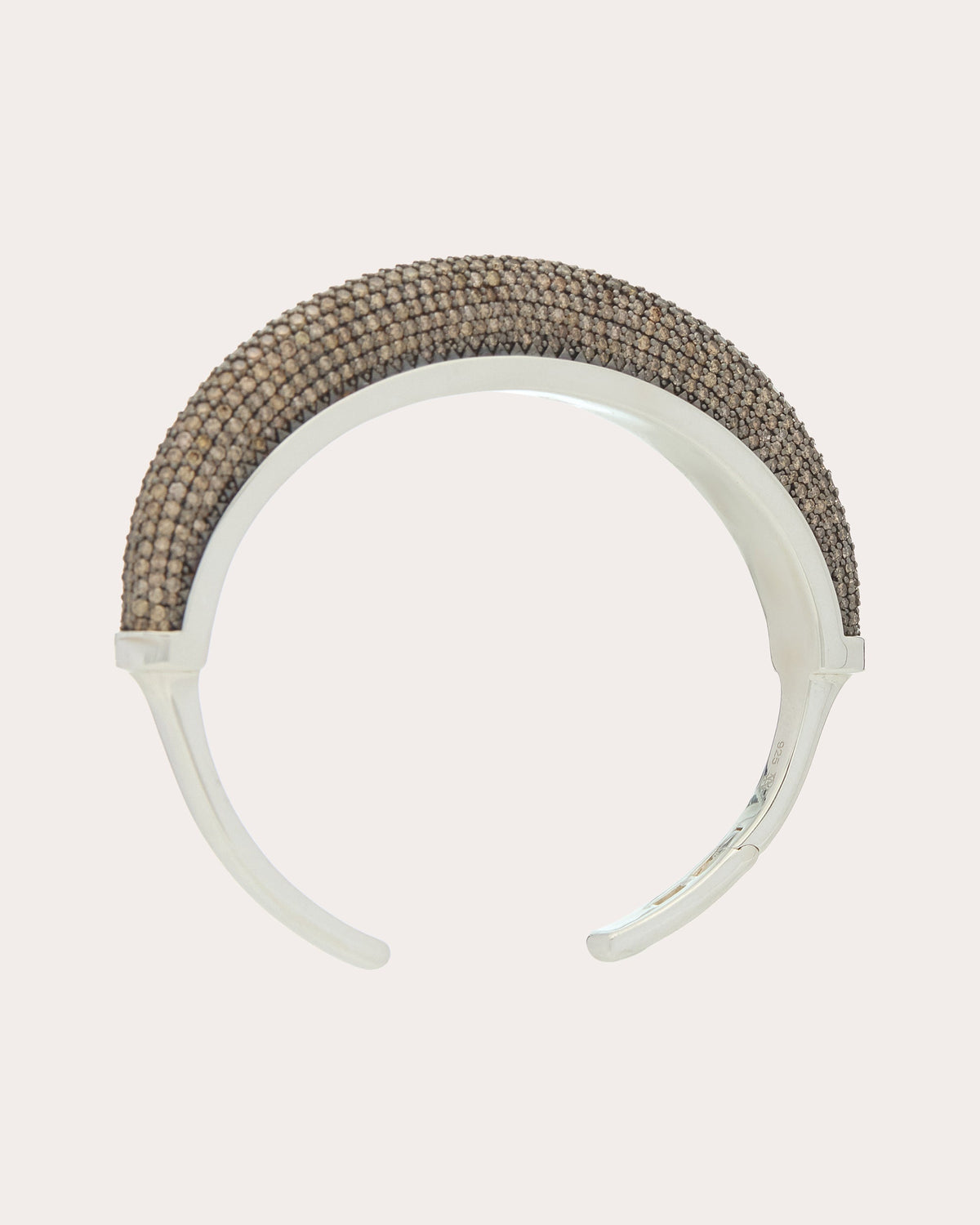 Brown Diamond Pavé Luna Cuff