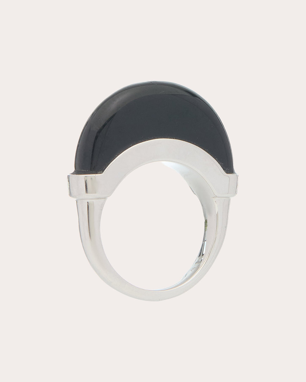 Black Onyx Luna Ring