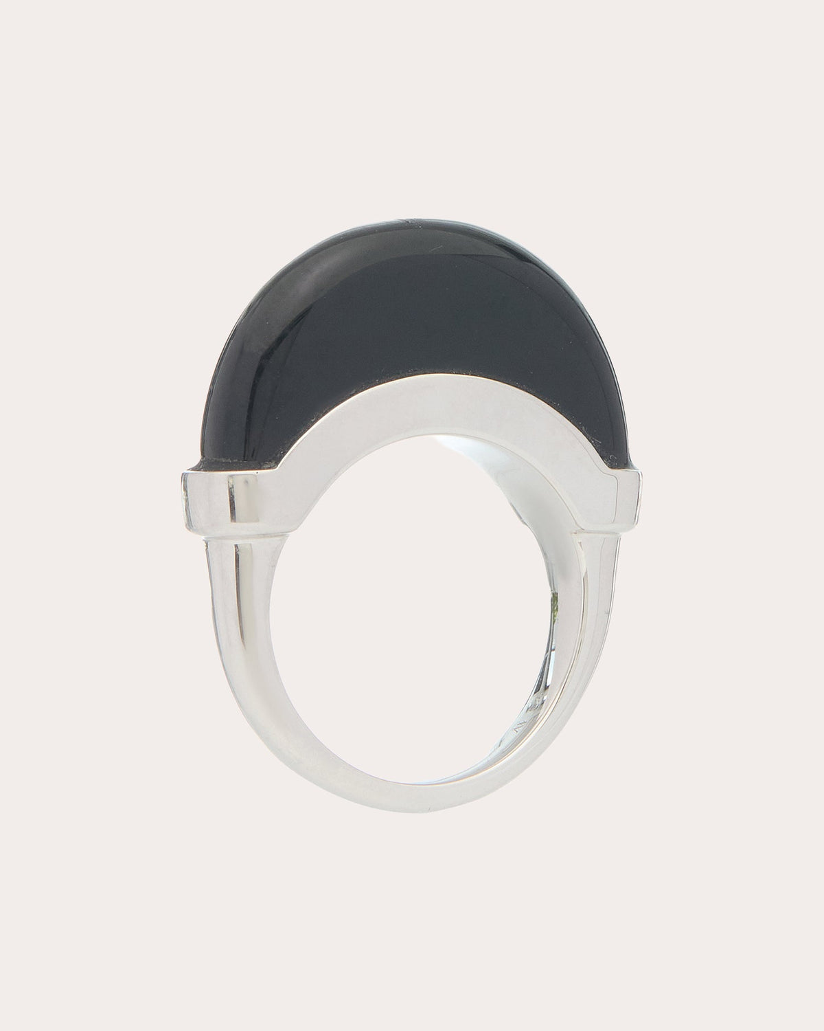 Black Onyx Luna Ring