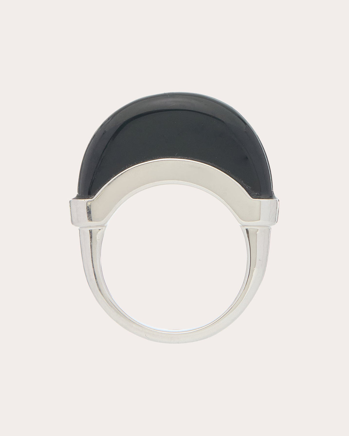 Black Onyx Luna Ring
