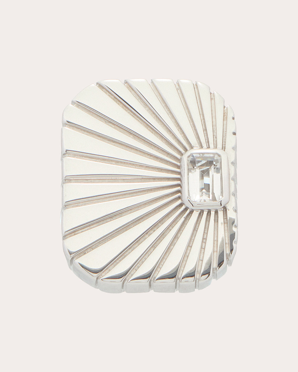 White Topaz Ray of Light Jumbo Ring