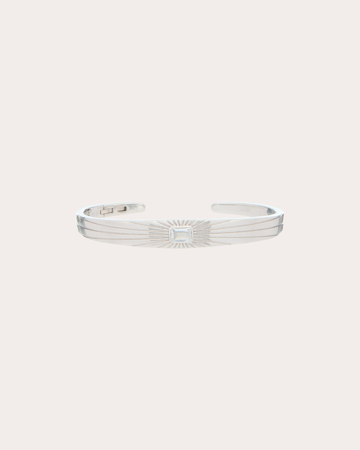 White Topaz Ray of Light Cuff