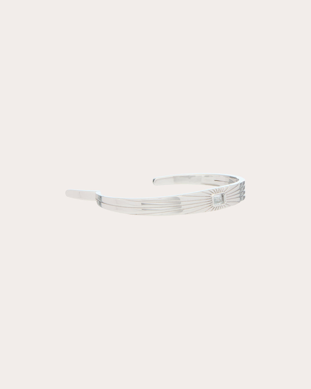 White Topaz Ray of Light Cuff