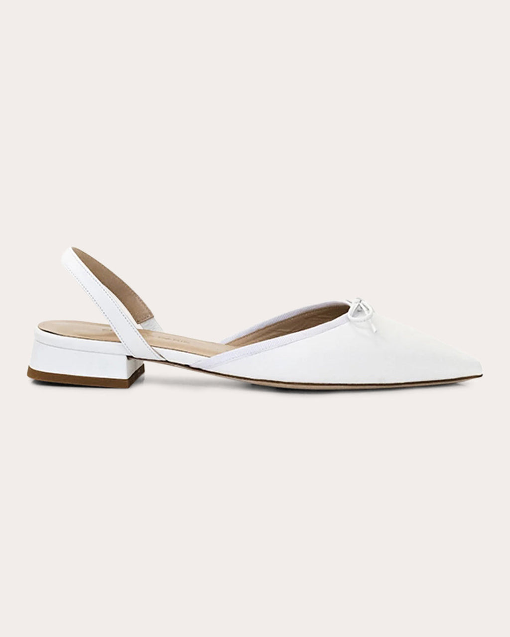 Yona Leather Pointed-Toe Slingback