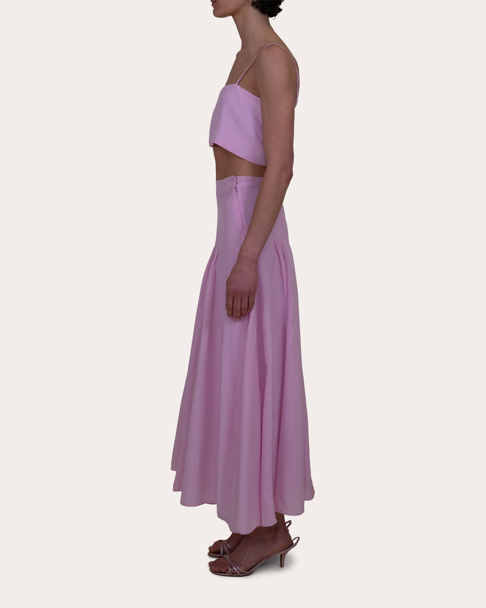 Walton Crepe de Chine Crop Top