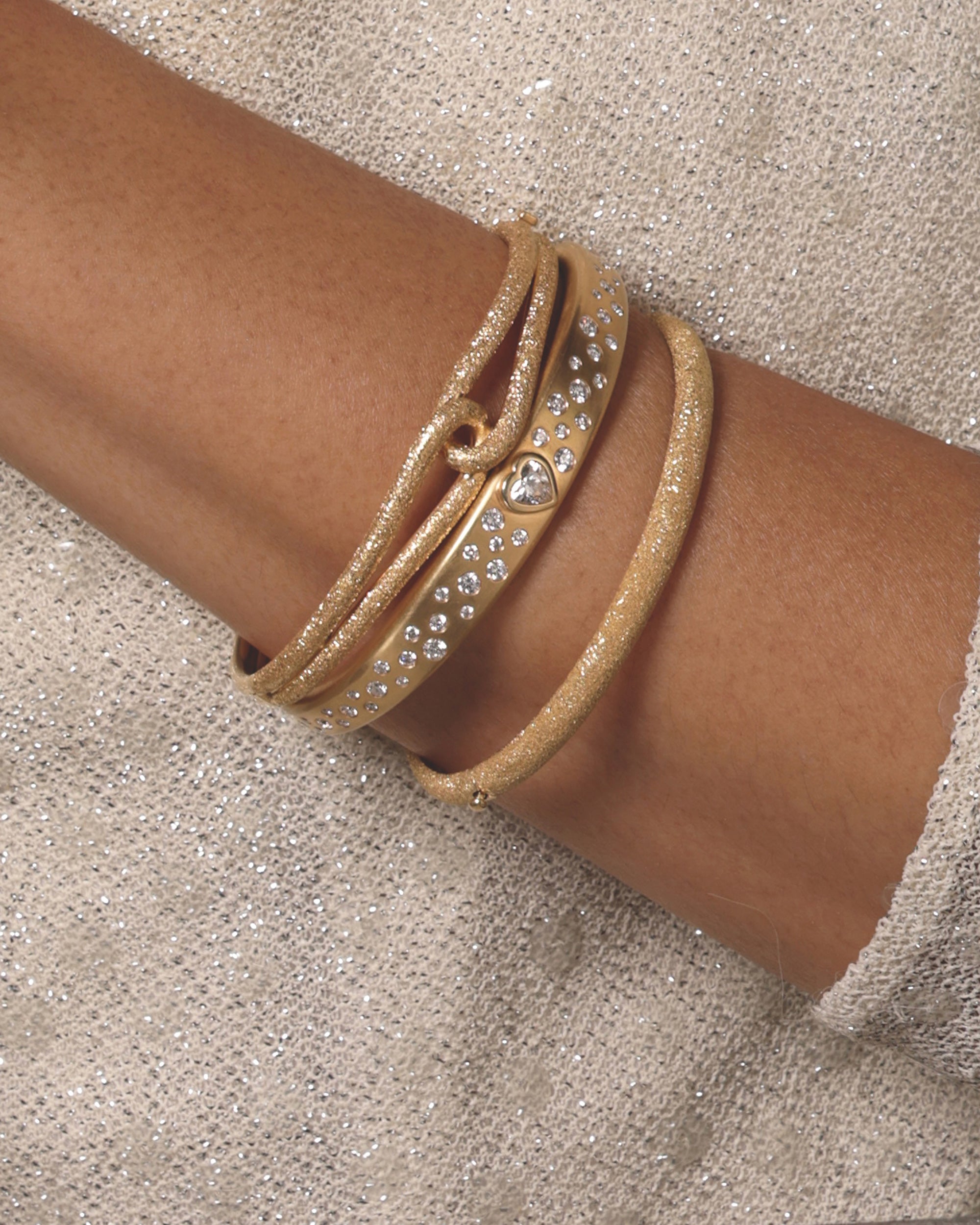 18k Gold Cosmic Dust Bracelet