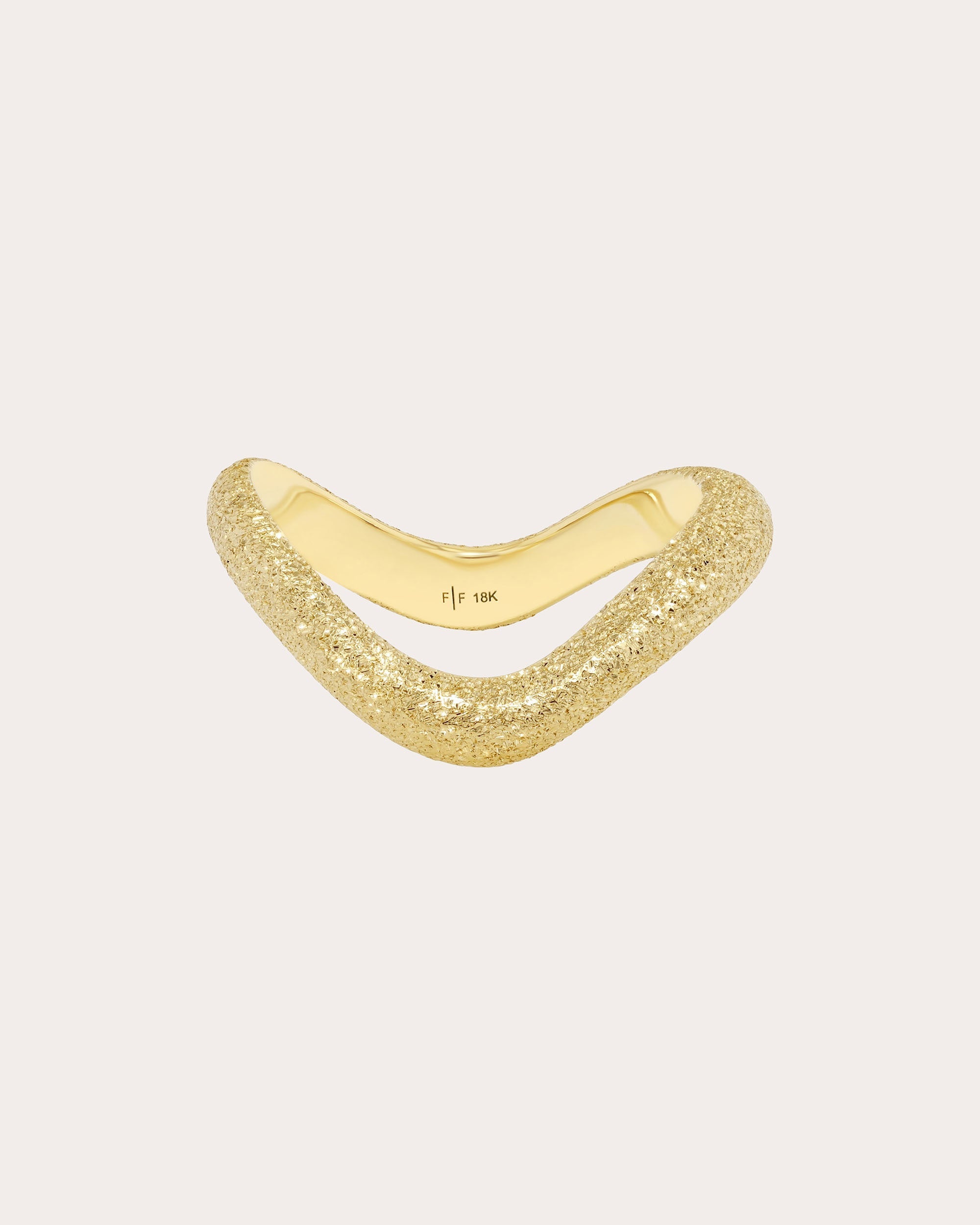 18k Gold Cosmic Wave Ring