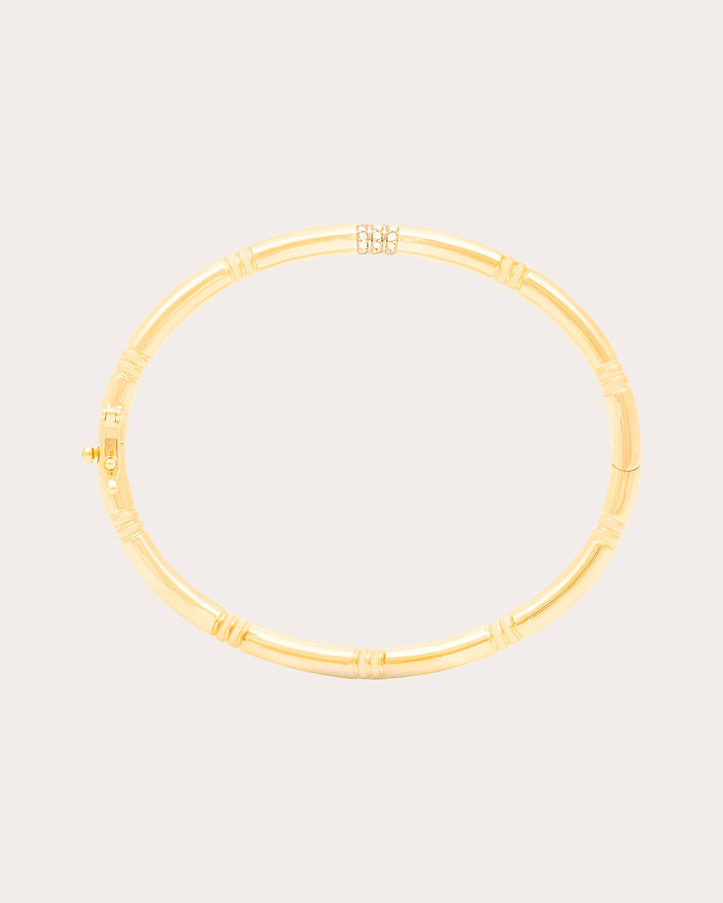 Diamond & 14k Gold Crew Bangle