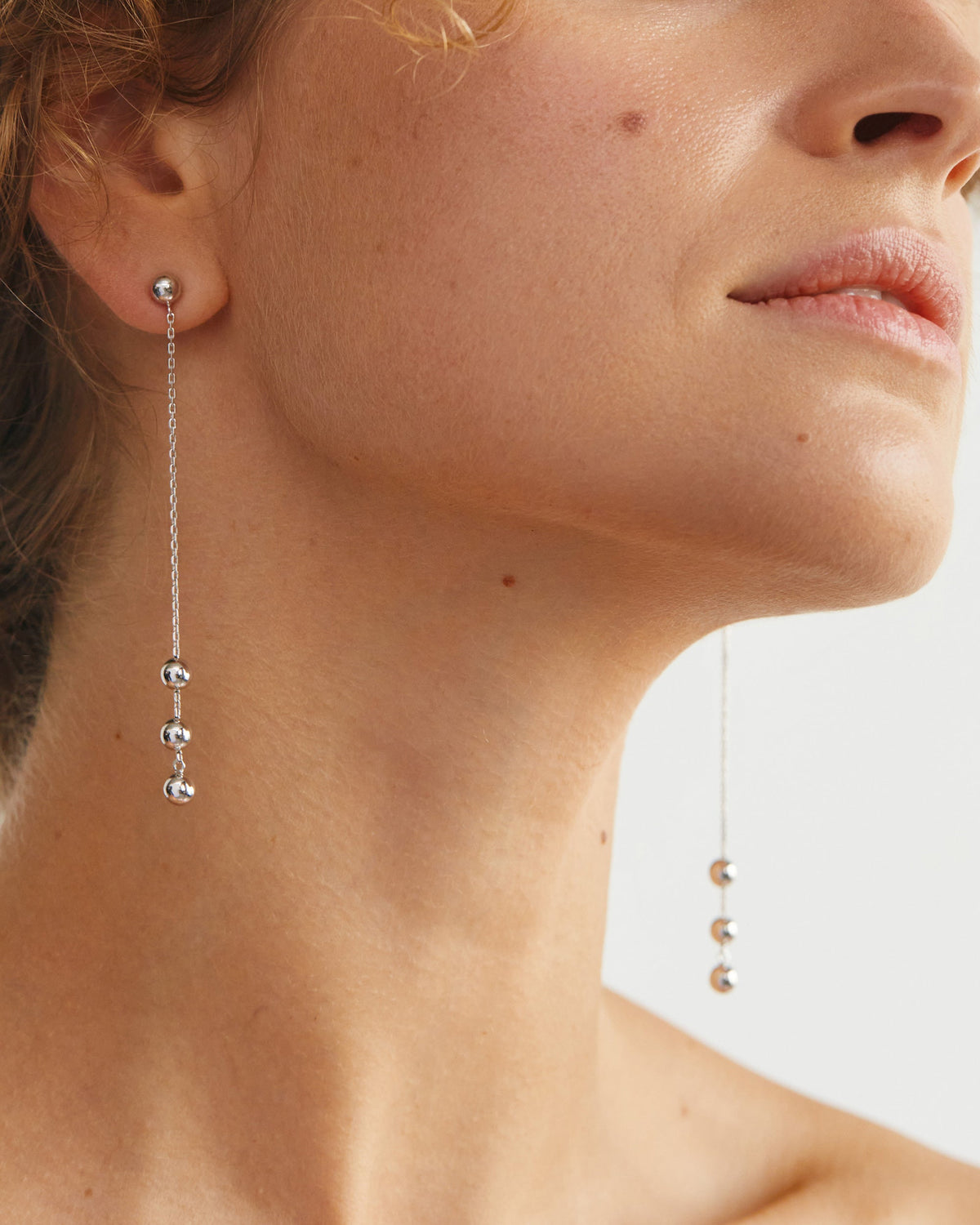 18k Gold Tetra Chain Transformer Drop Earrings