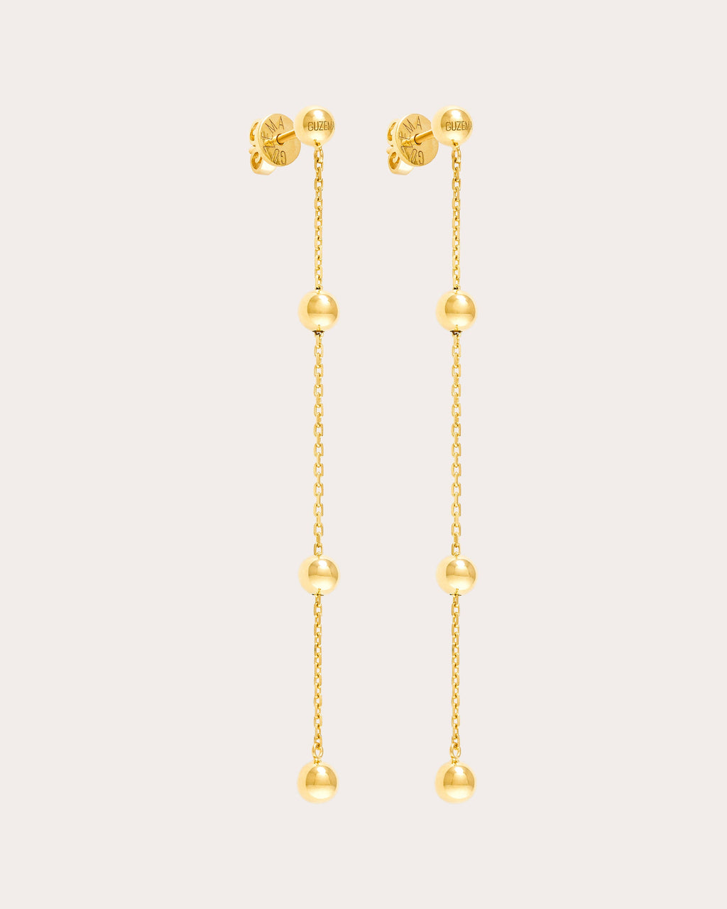 18k Gold Tetra Chain Transformer Drop Earrings