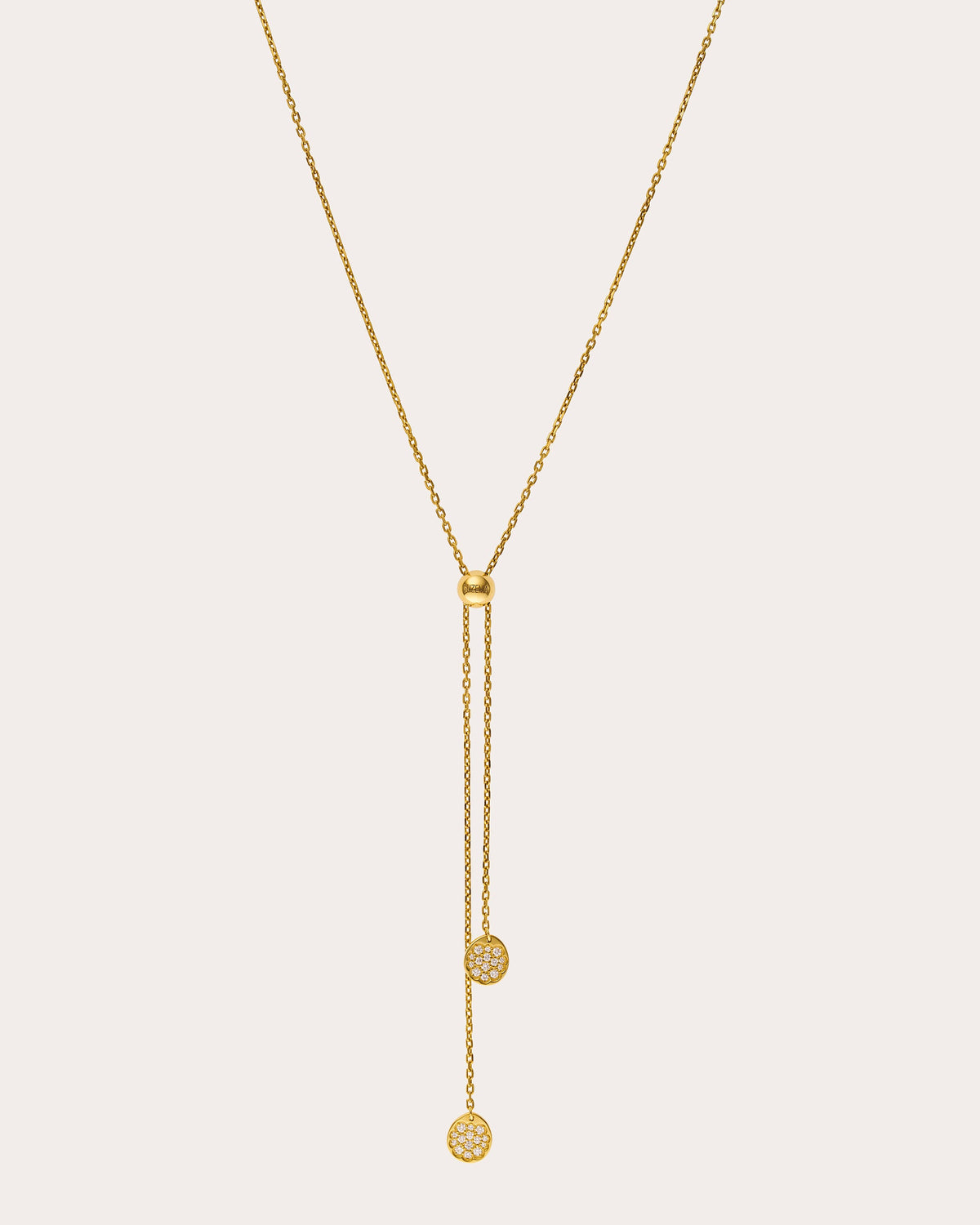 Diamond Flat Tie Necklace
