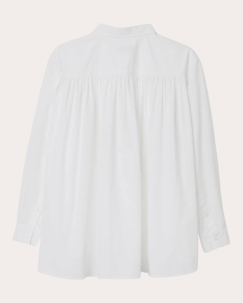 Drift Poplin Gathered Button-Up