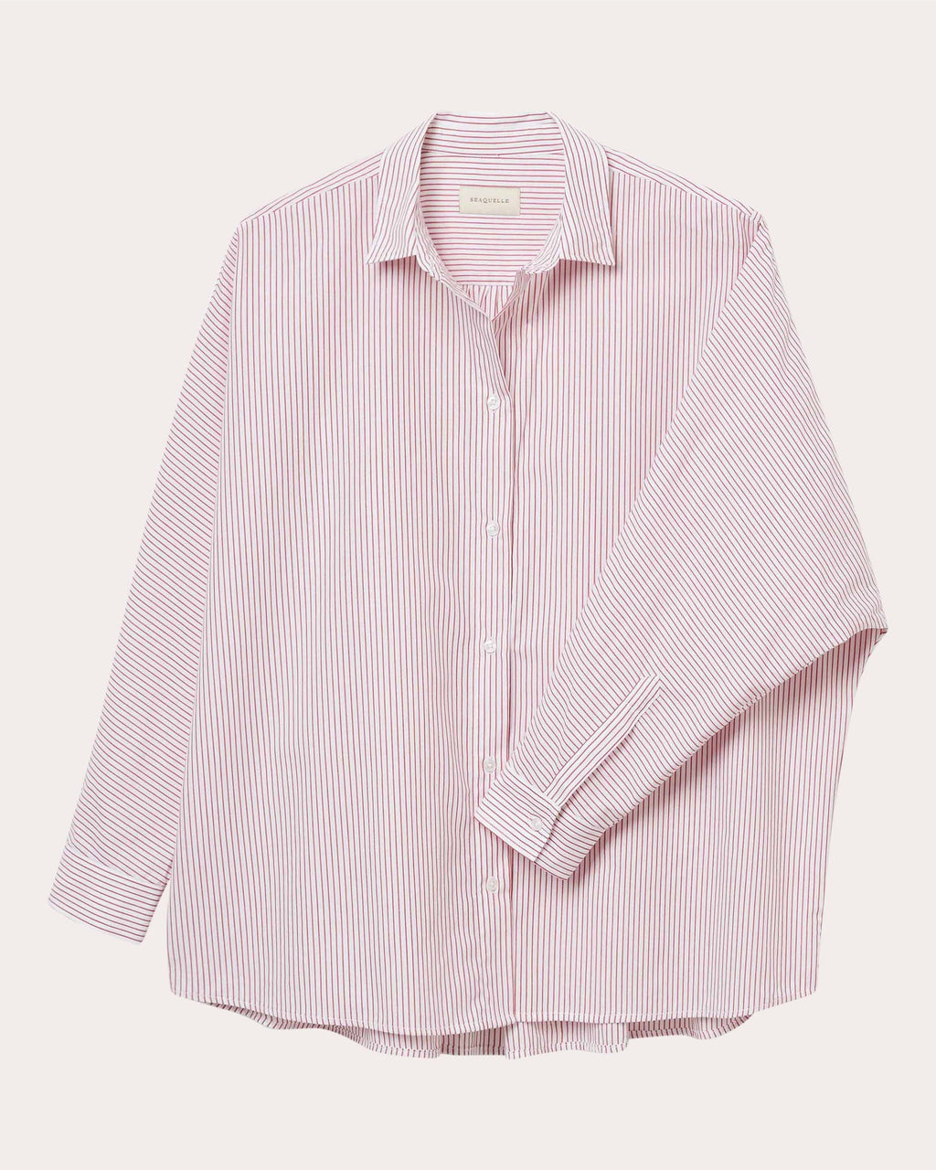 Drift Stripe Poplin Gathered Button-Up