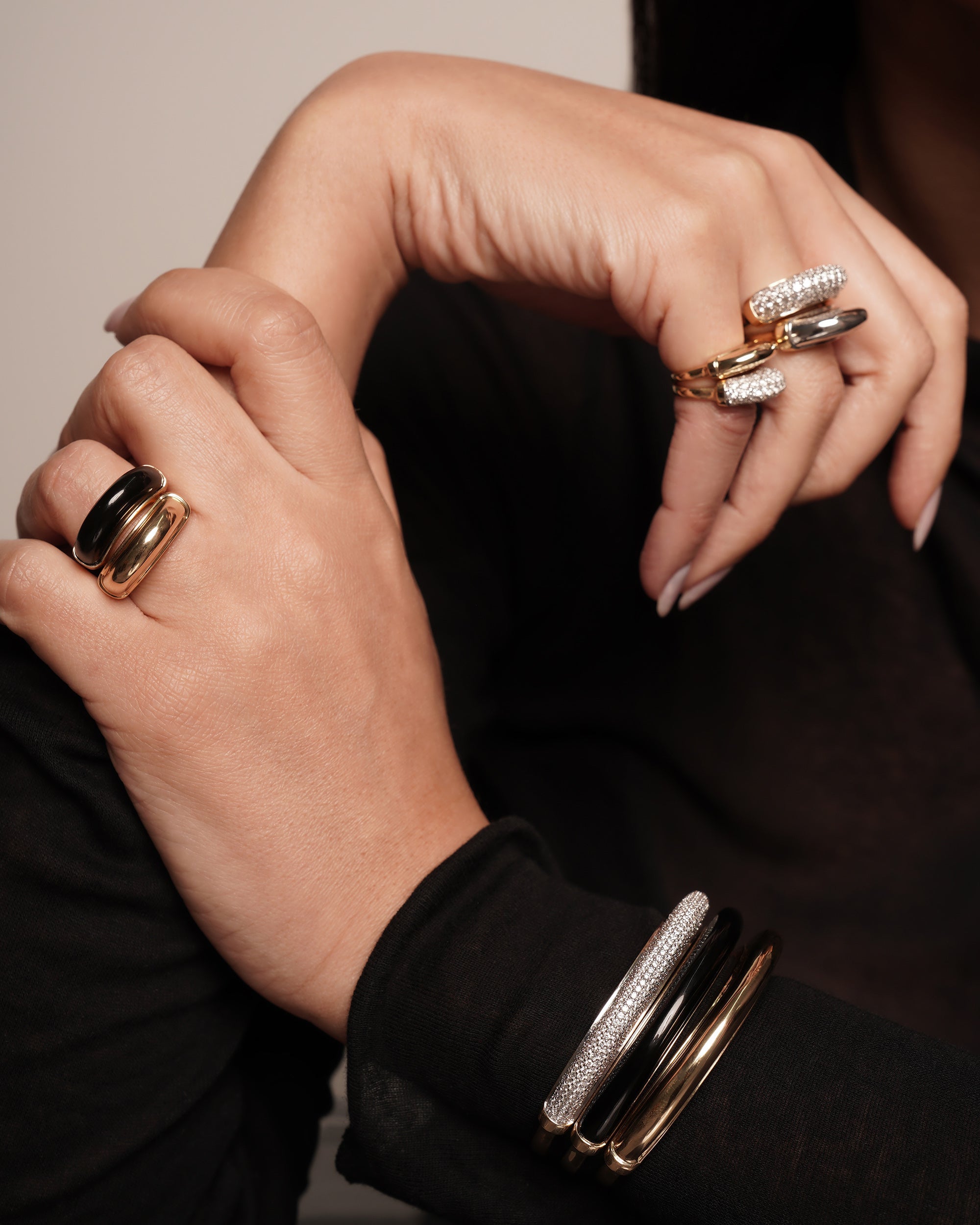 18k Gold Luna Cuff