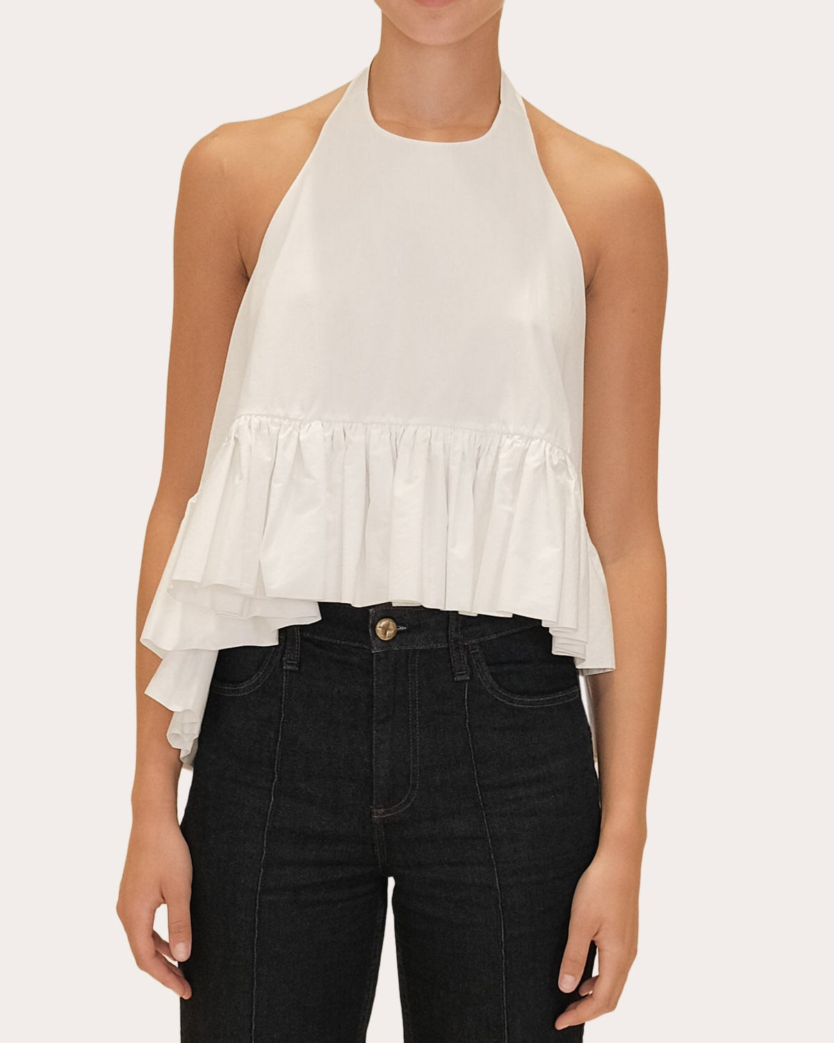 Winston Poplin High-Low Halter Top