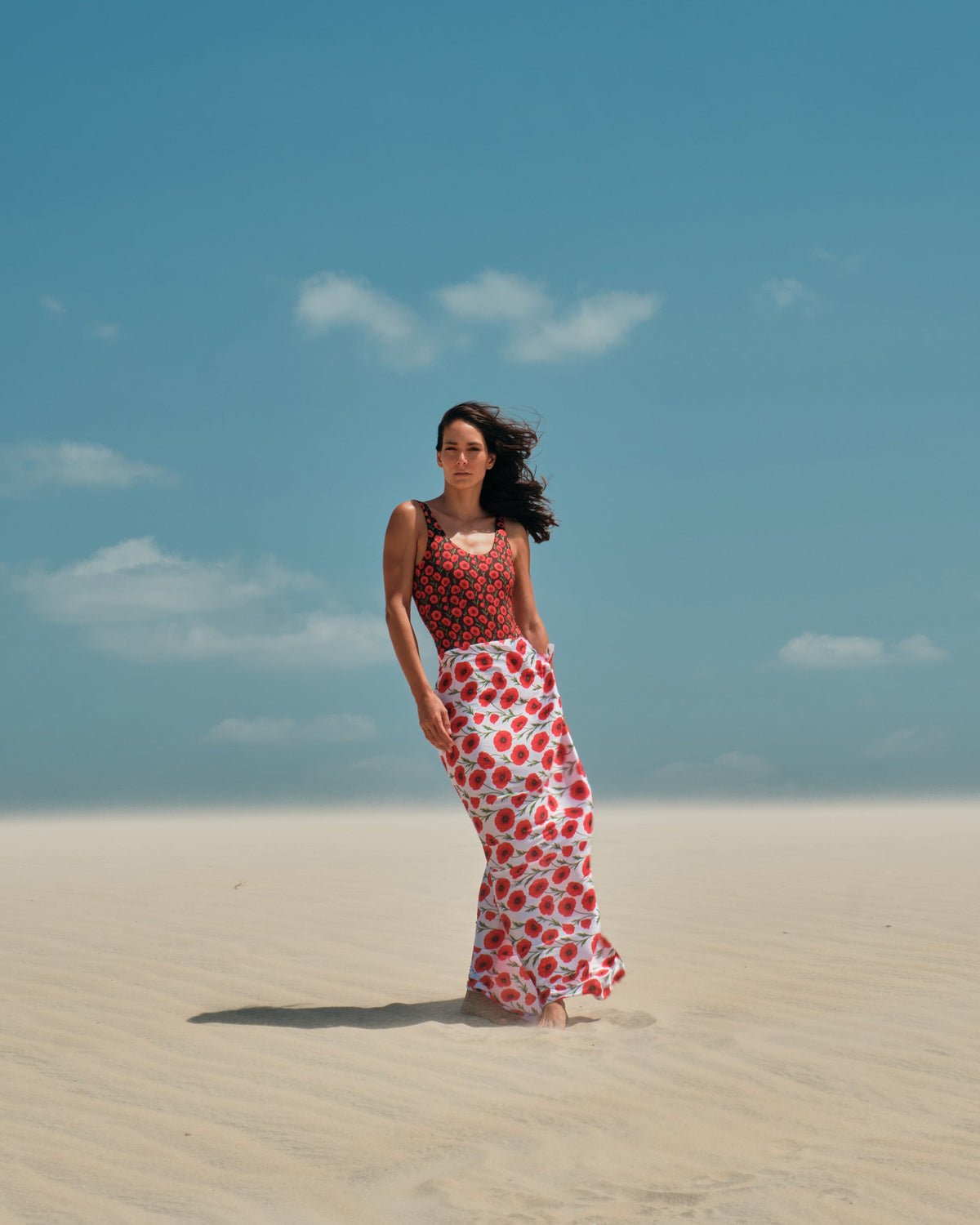 Acacia Floral Reversible One-Piece