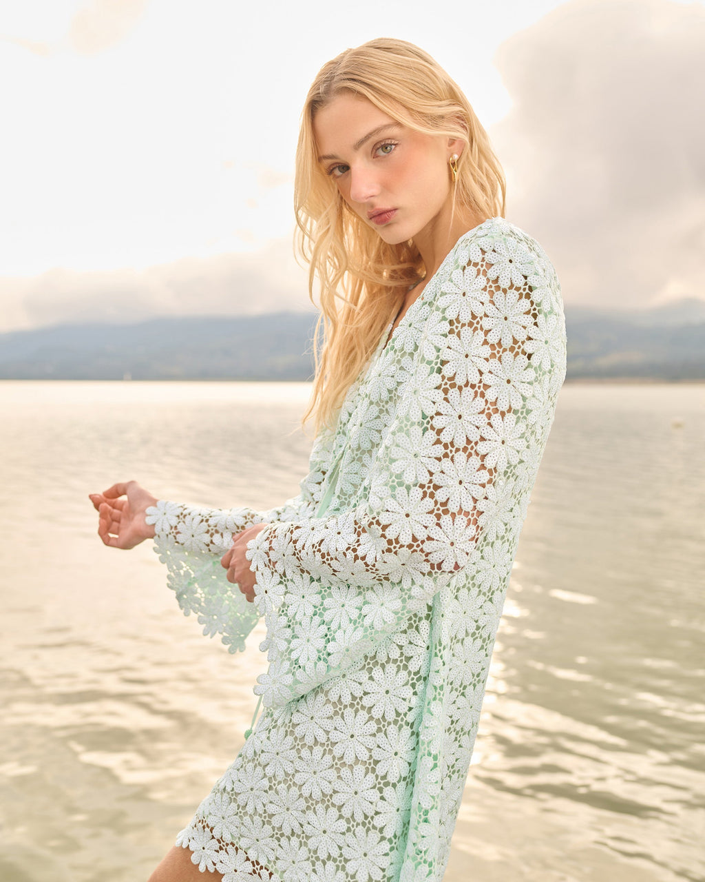 Seraphine Floral Sequin Lace Mini Dress