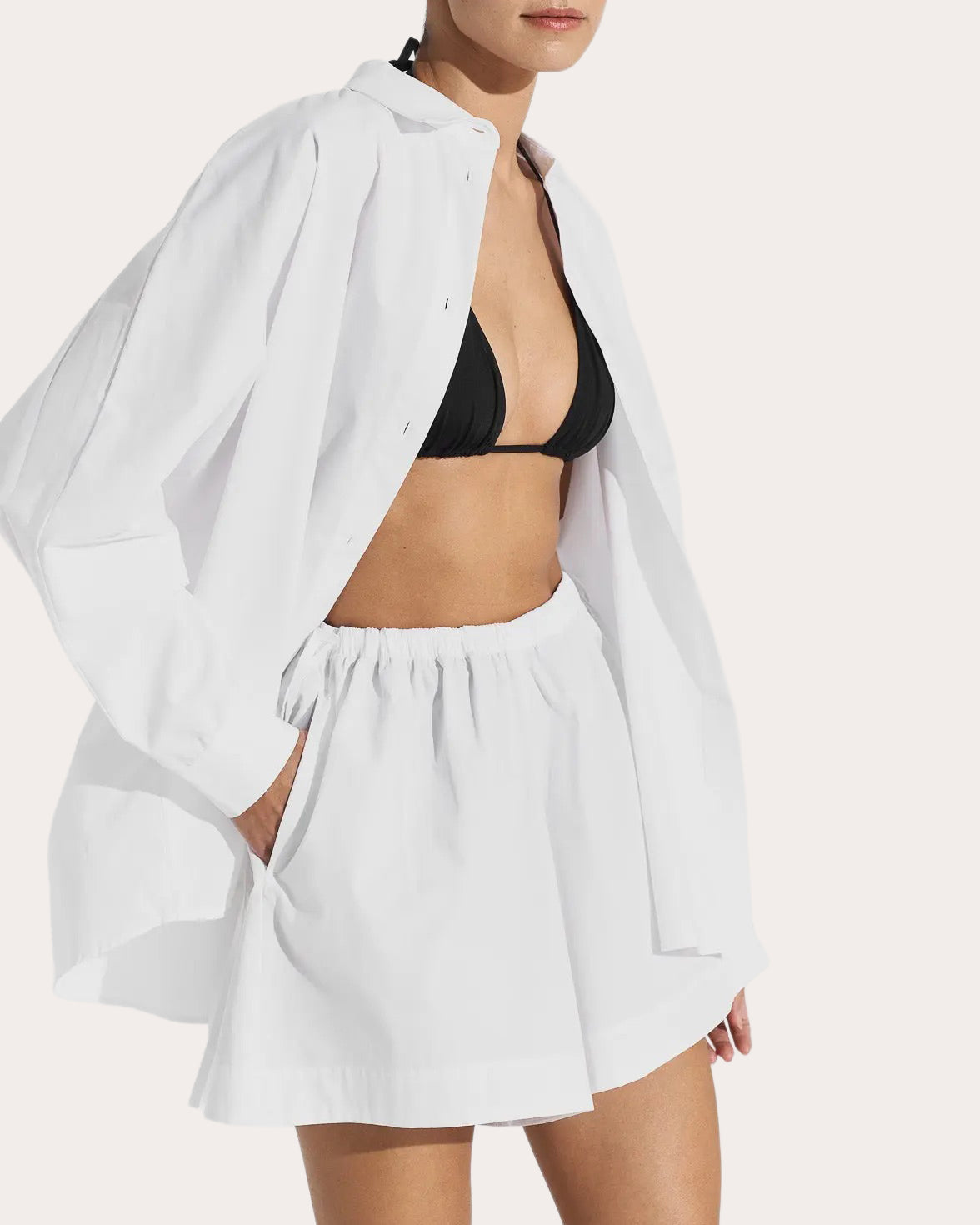 Drift Cotton Poplin Pull-On Shorts