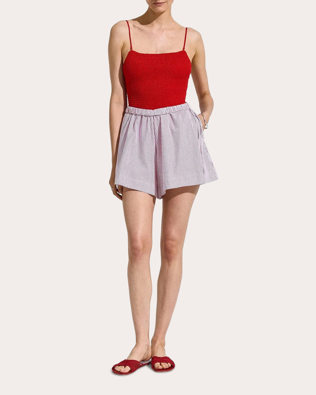 Drift Stripe Poplin Pull-On Shorts