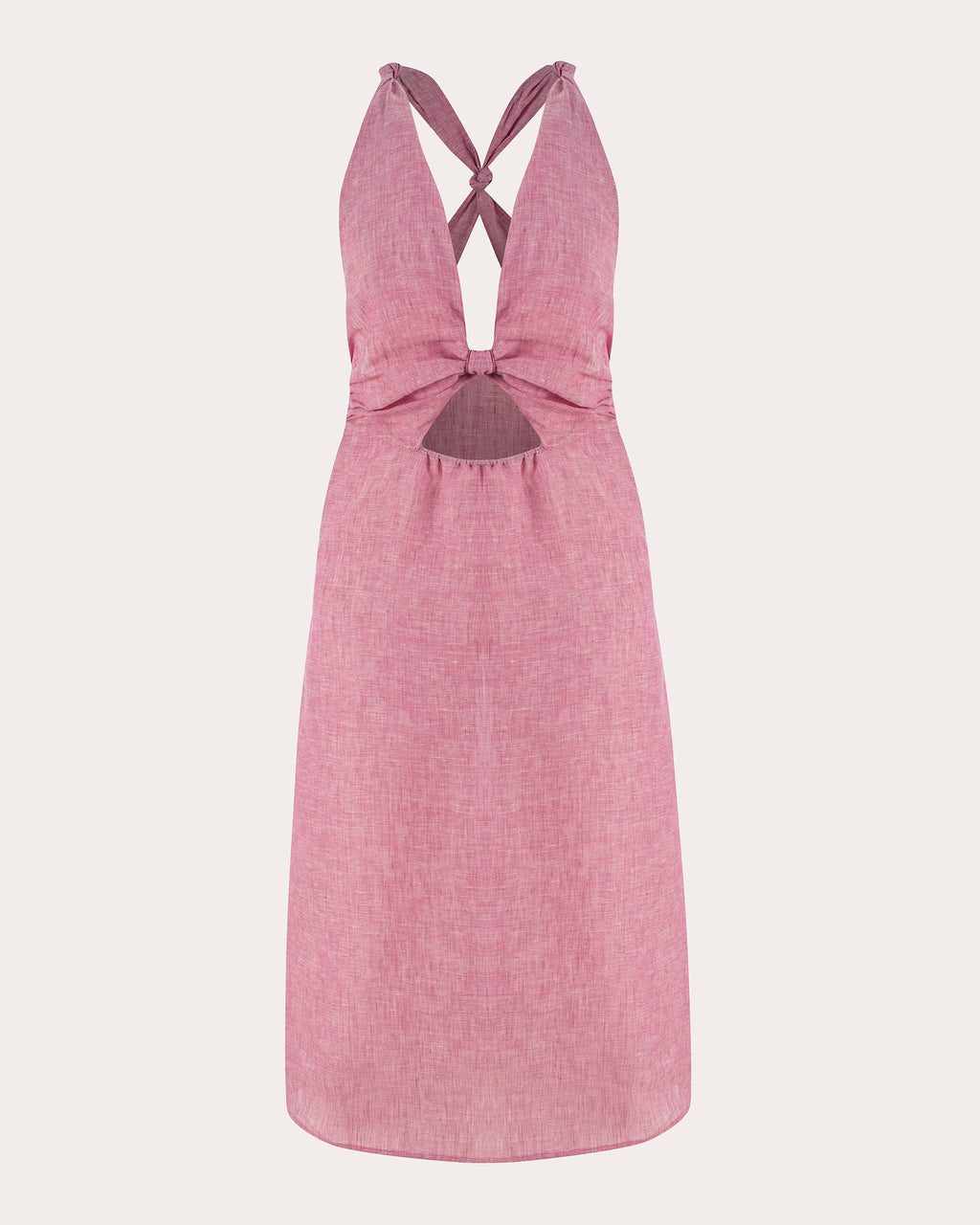 Dahlia Linen Cross-Back Dress