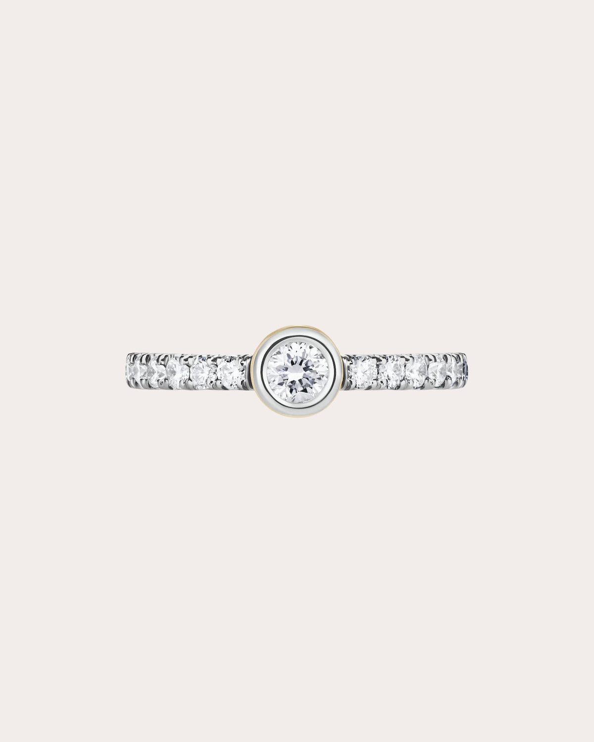 Diamond & 18k White Gold Orbit Petite Ring