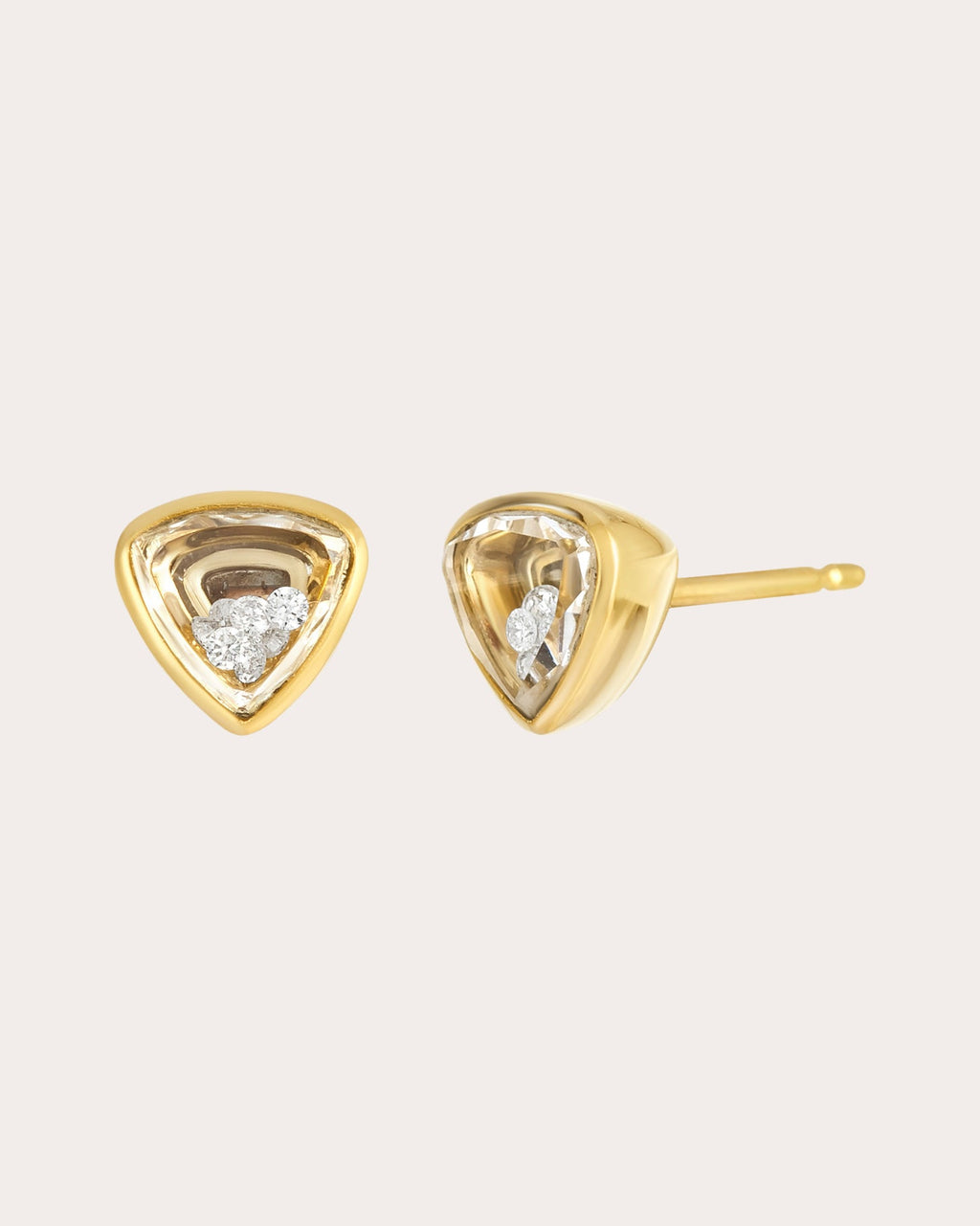 Diamond Neue Heart-ish Stud Earrings